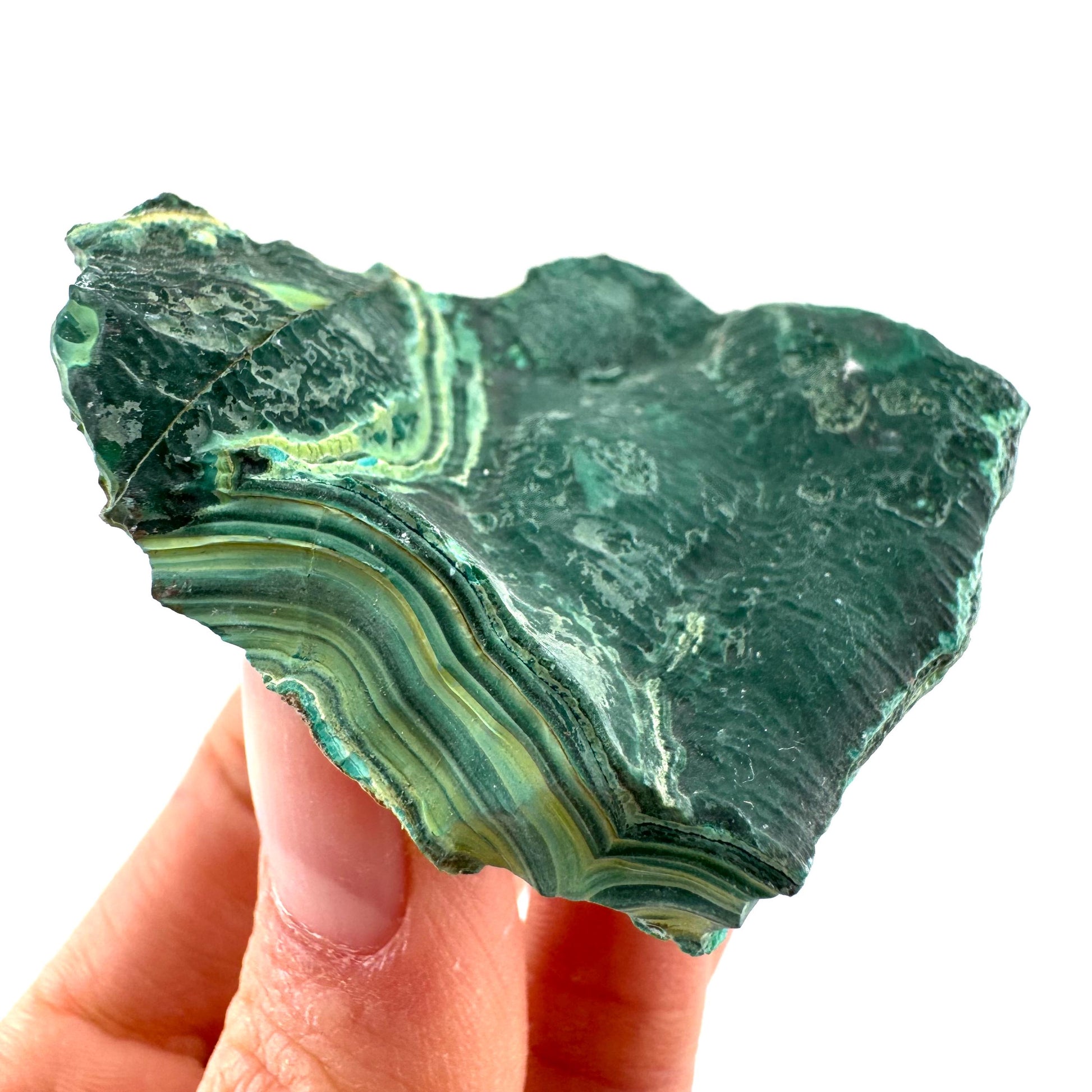 Chrysocolla & Malachite (DR Congo) | botryoidal chrysocolla crystal, mineral specimen