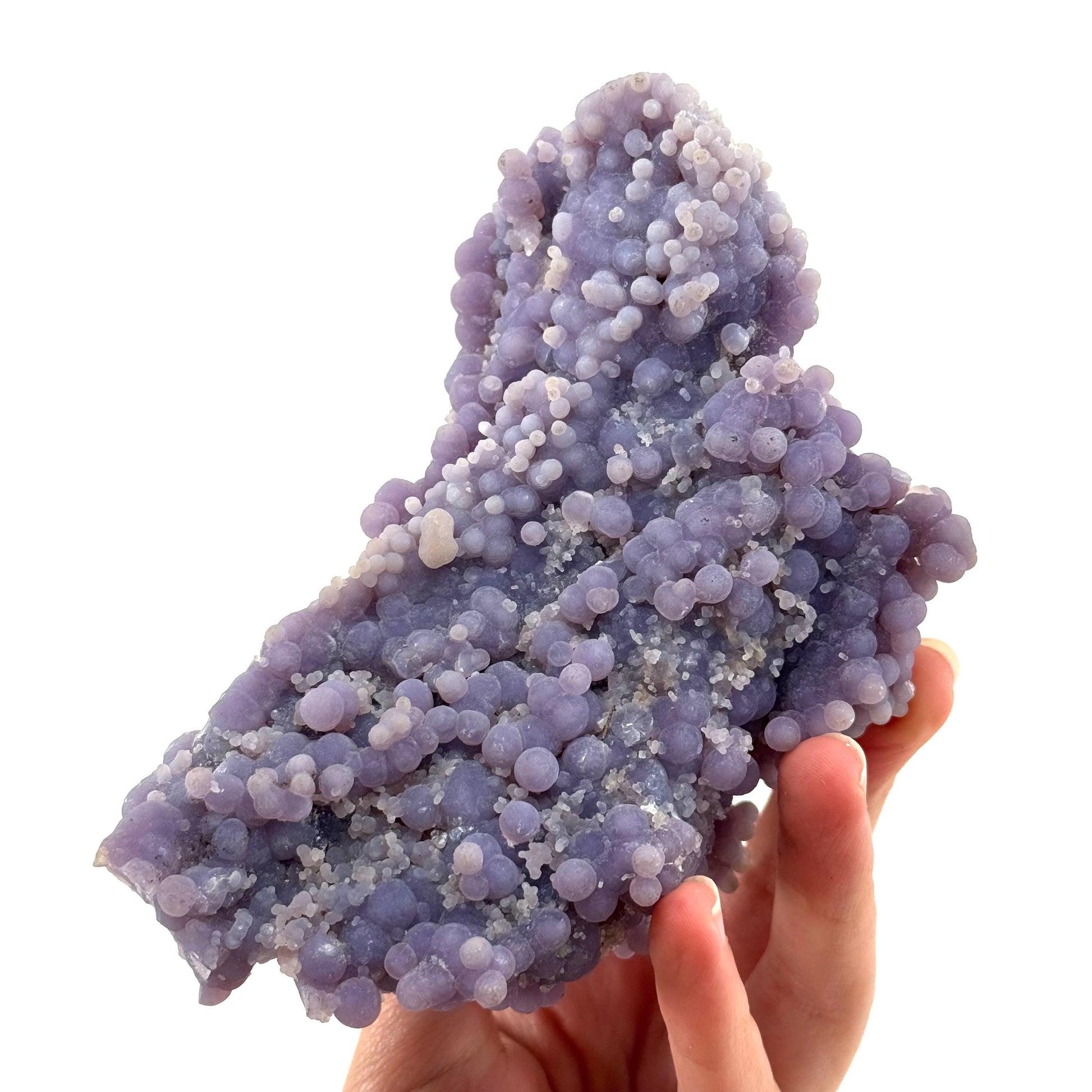 Grape Agate (Indonesia) | purple grape agate crystal, mineral specimen