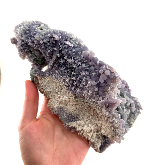 Grape Agate (Indonesia) | purple grape agate crystal, mineral specimen