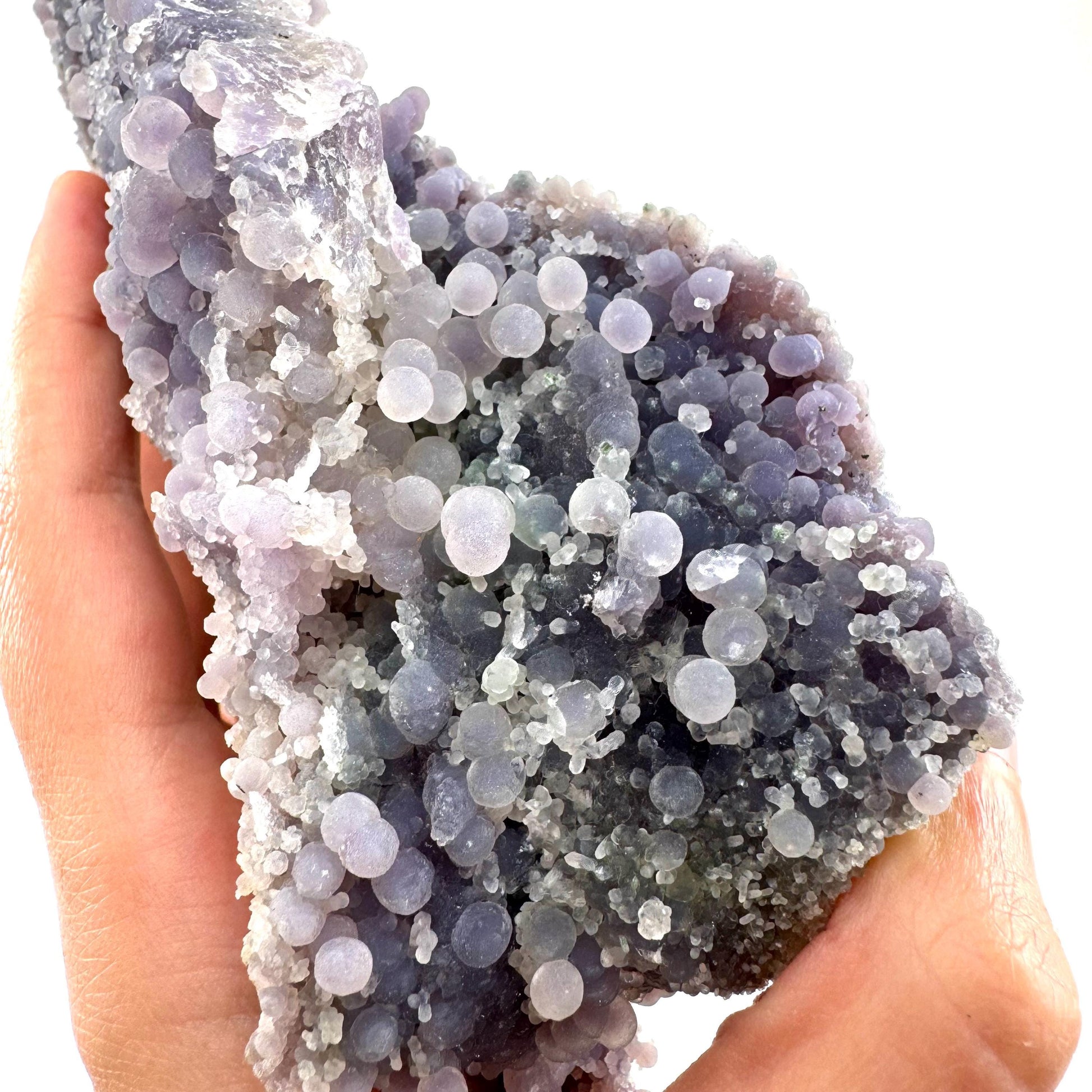 Grape Agate (Indonesia) | purple grape agate crystal, mineral specimen