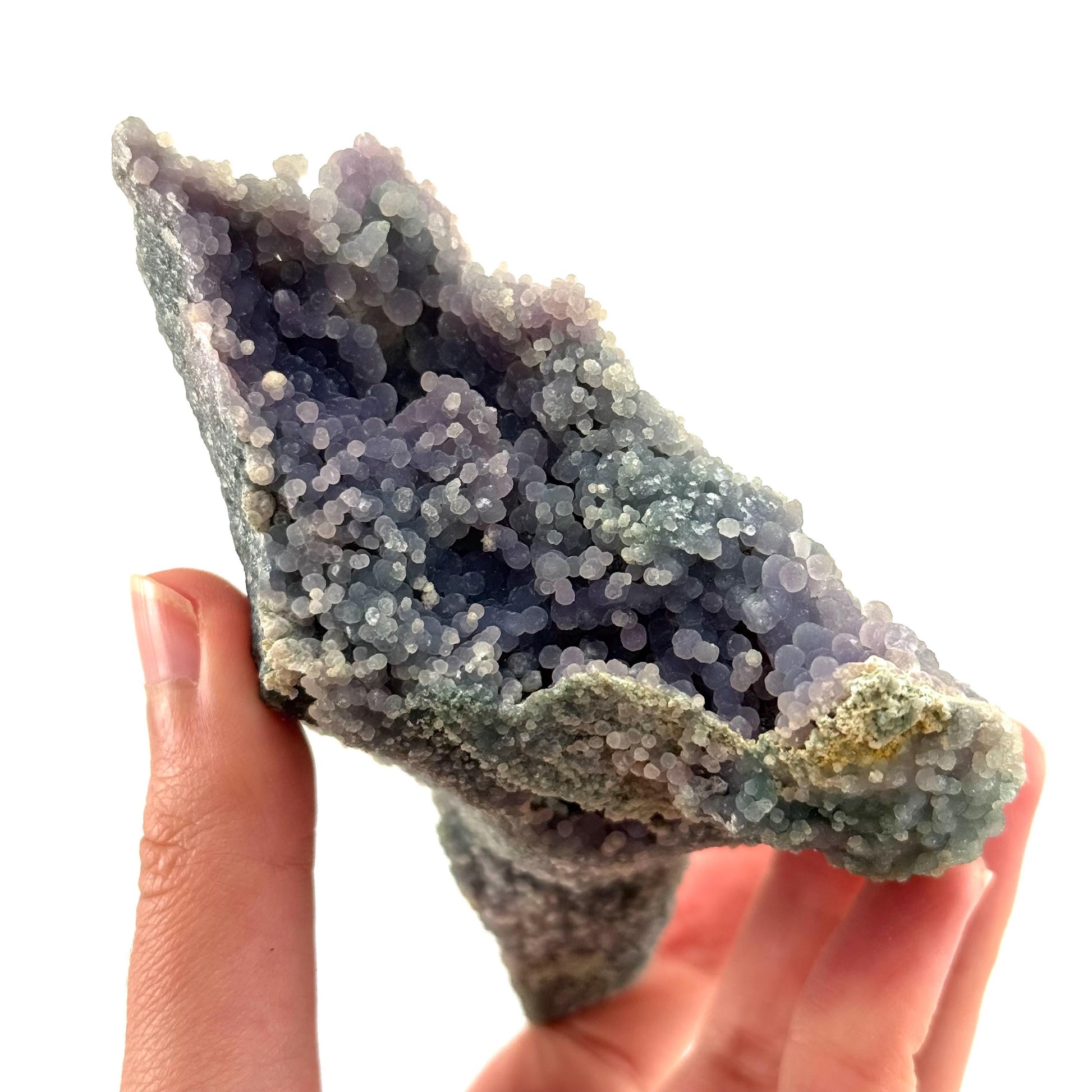 Grape Agate (Indonesia) | purple grape agate crystal, mineral specimen
