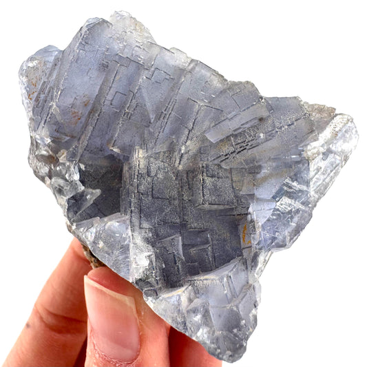 Blue Fluorite (Pakistan) | blue fluorite crystal cluster, mineral specimen