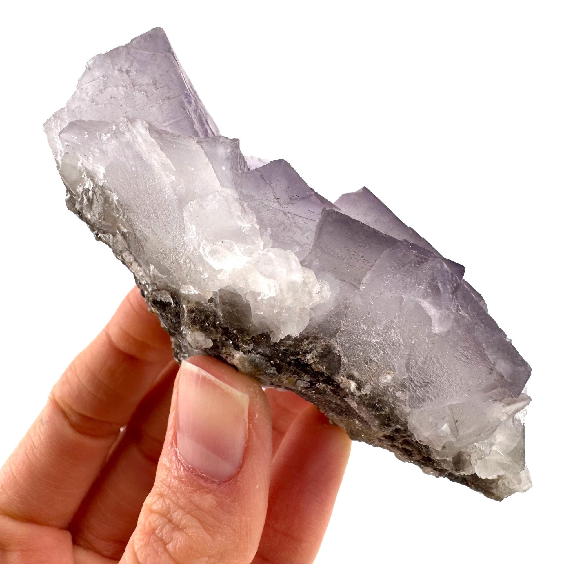 Purple Fluorite (Pakistan) | purple fluorite crystal cluster, mineral specimen