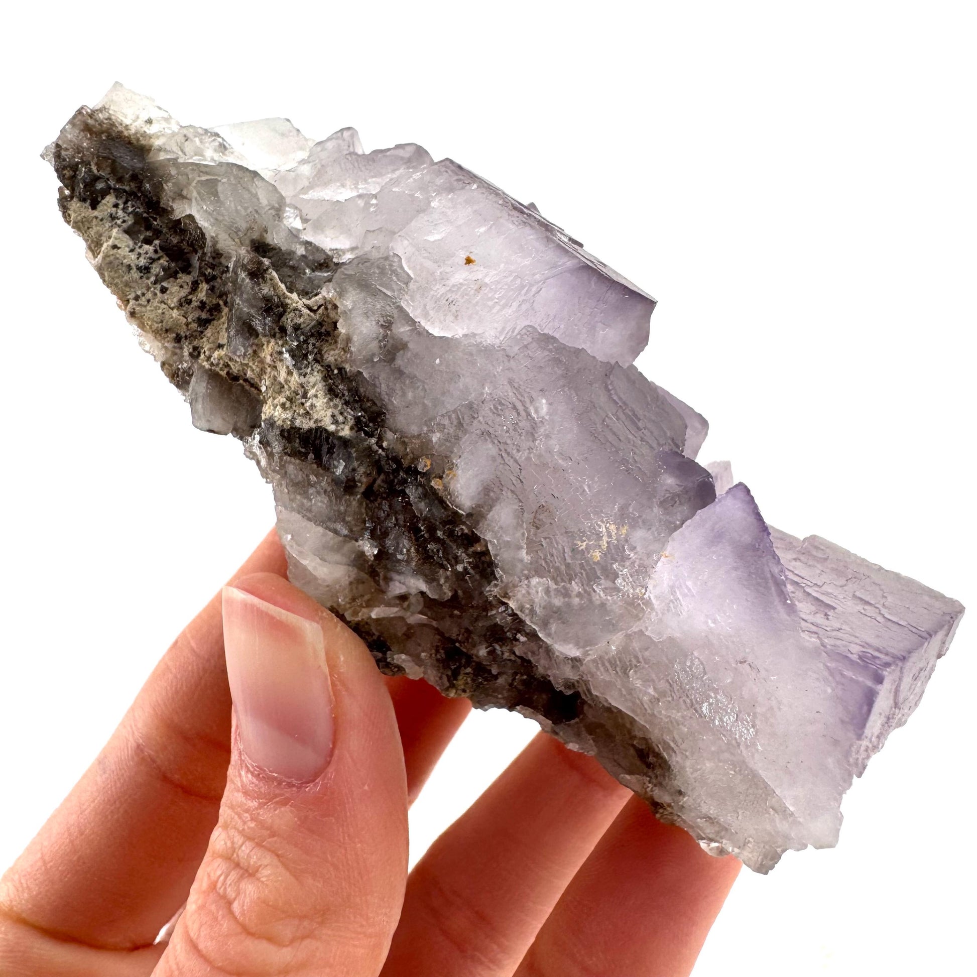 Purple Fluorite (Pakistan) | purple fluorite crystal cluster, mineral specimen