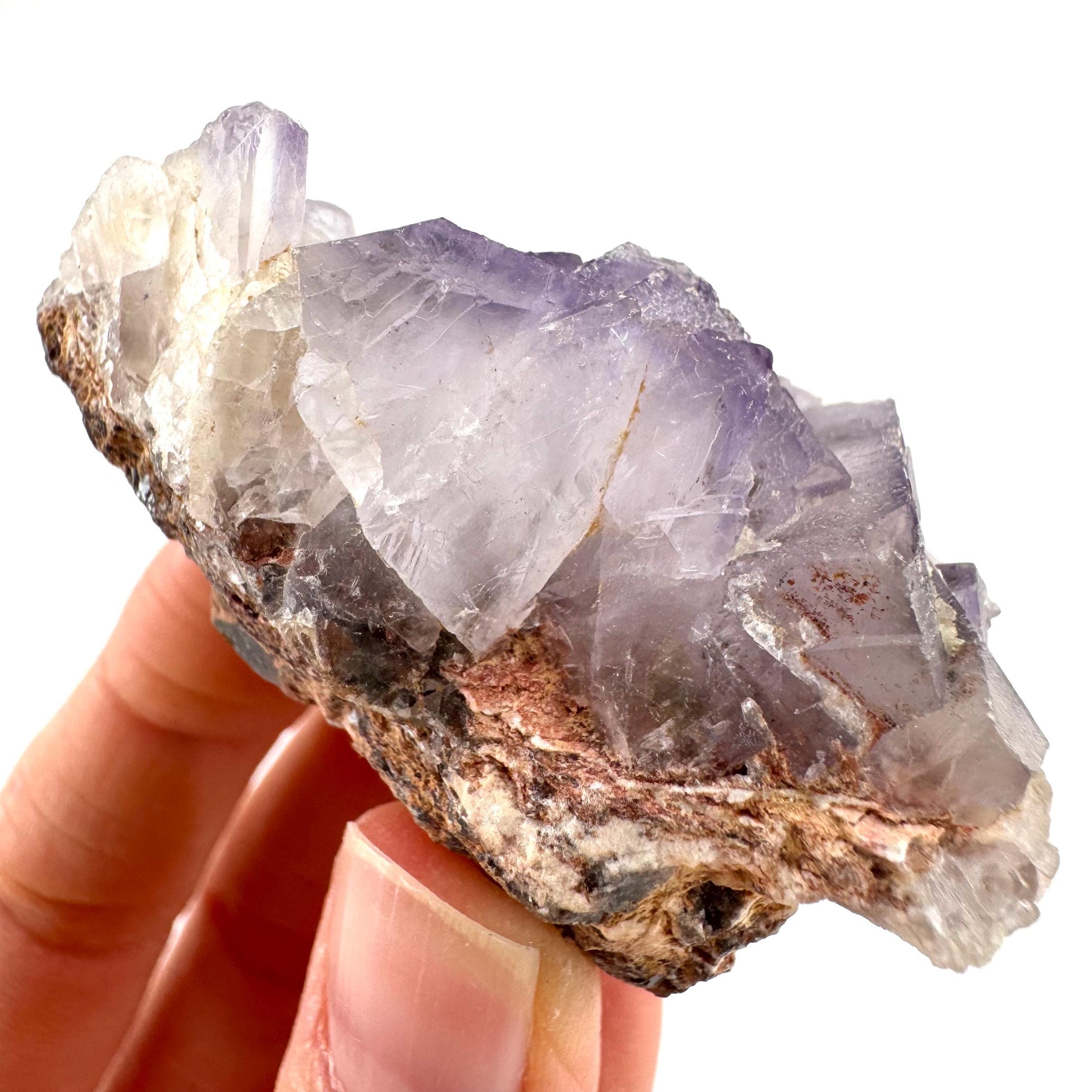 Purple Fluorite (Pakistan) | purple fluorite crystal cluster, mineral specimen