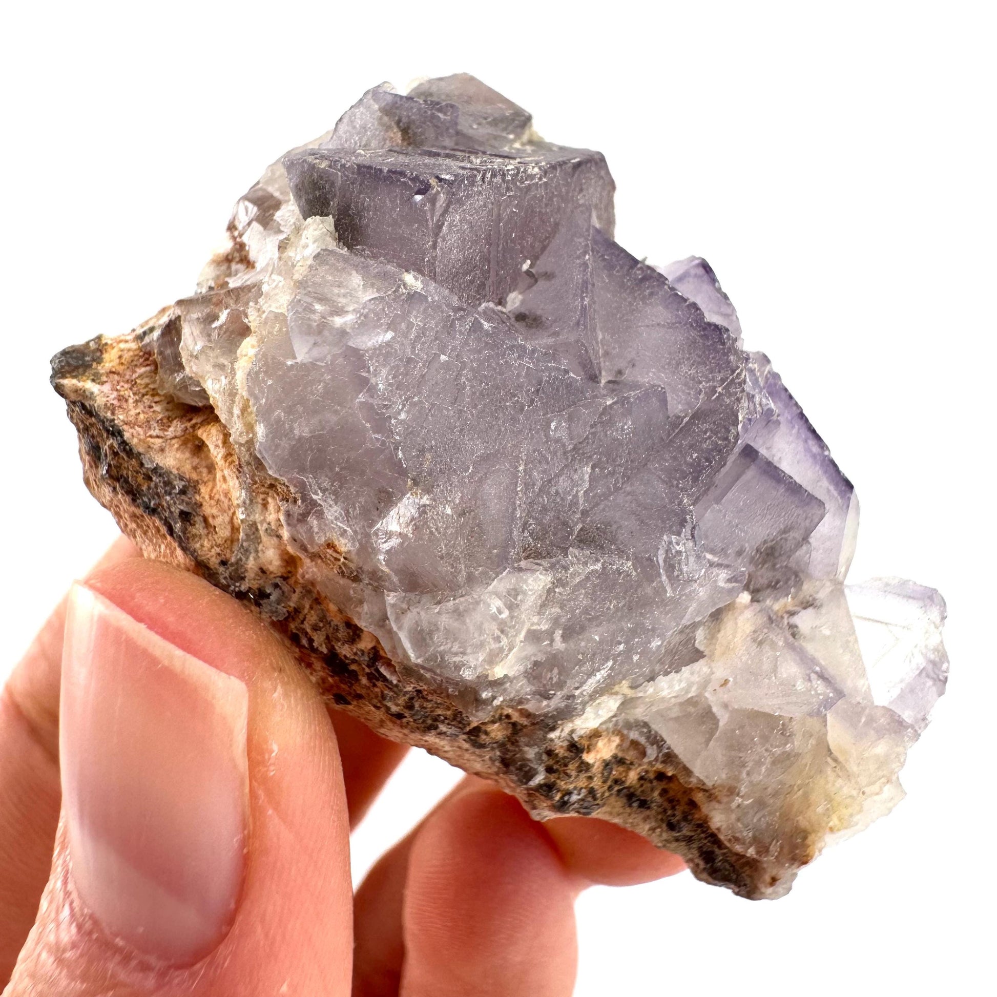 Purple Fluorite (Pakistan) | purple fluorite crystal cluster, mineral specimen