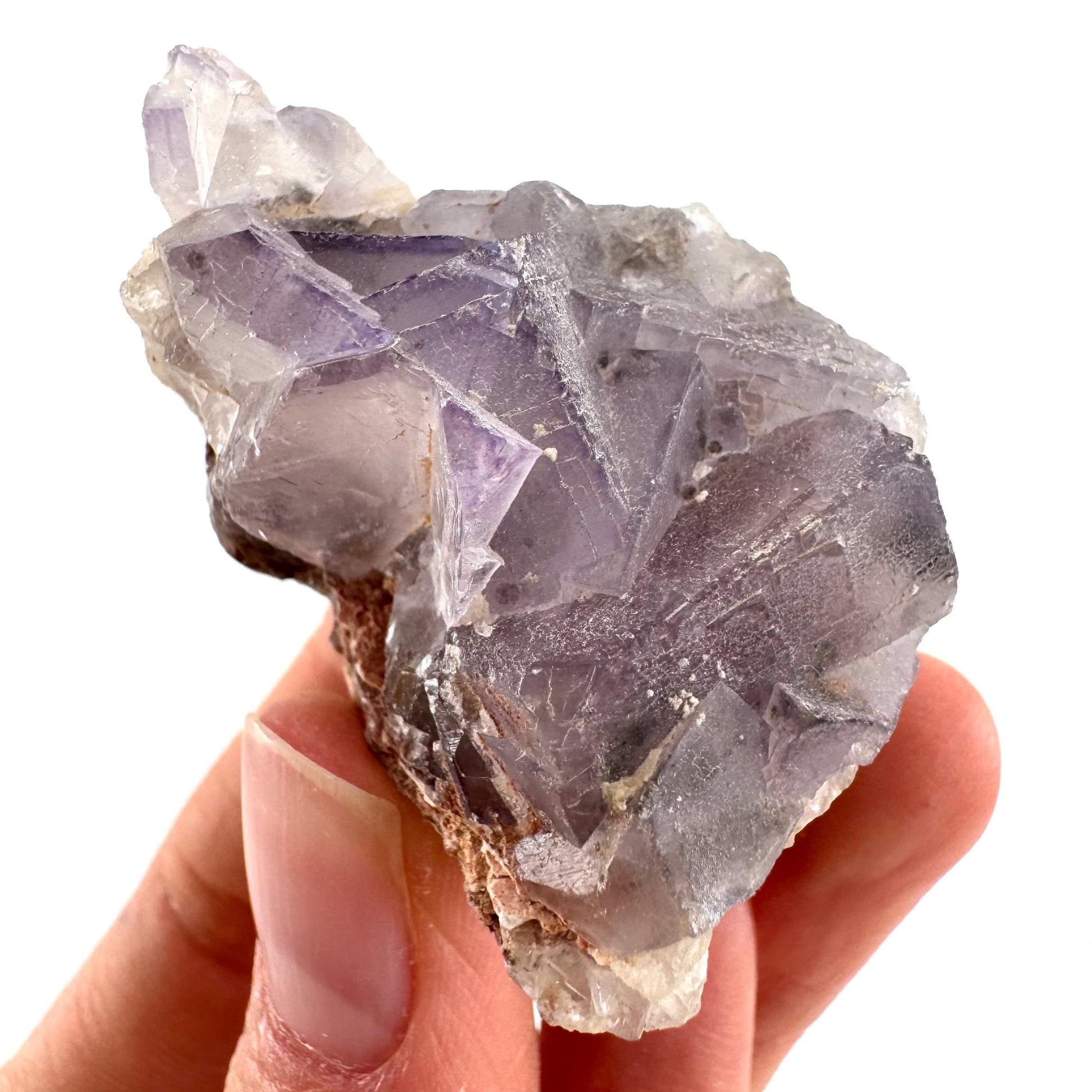 Purple Fluorite (Pakistan) | purple fluorite crystal cluster, mineral specimen