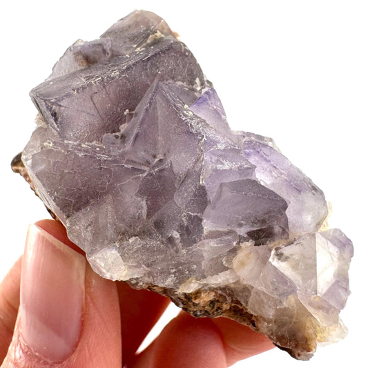 Purple Fluorite (Pakistan) | purple fluorite crystal cluster, mineral specimen