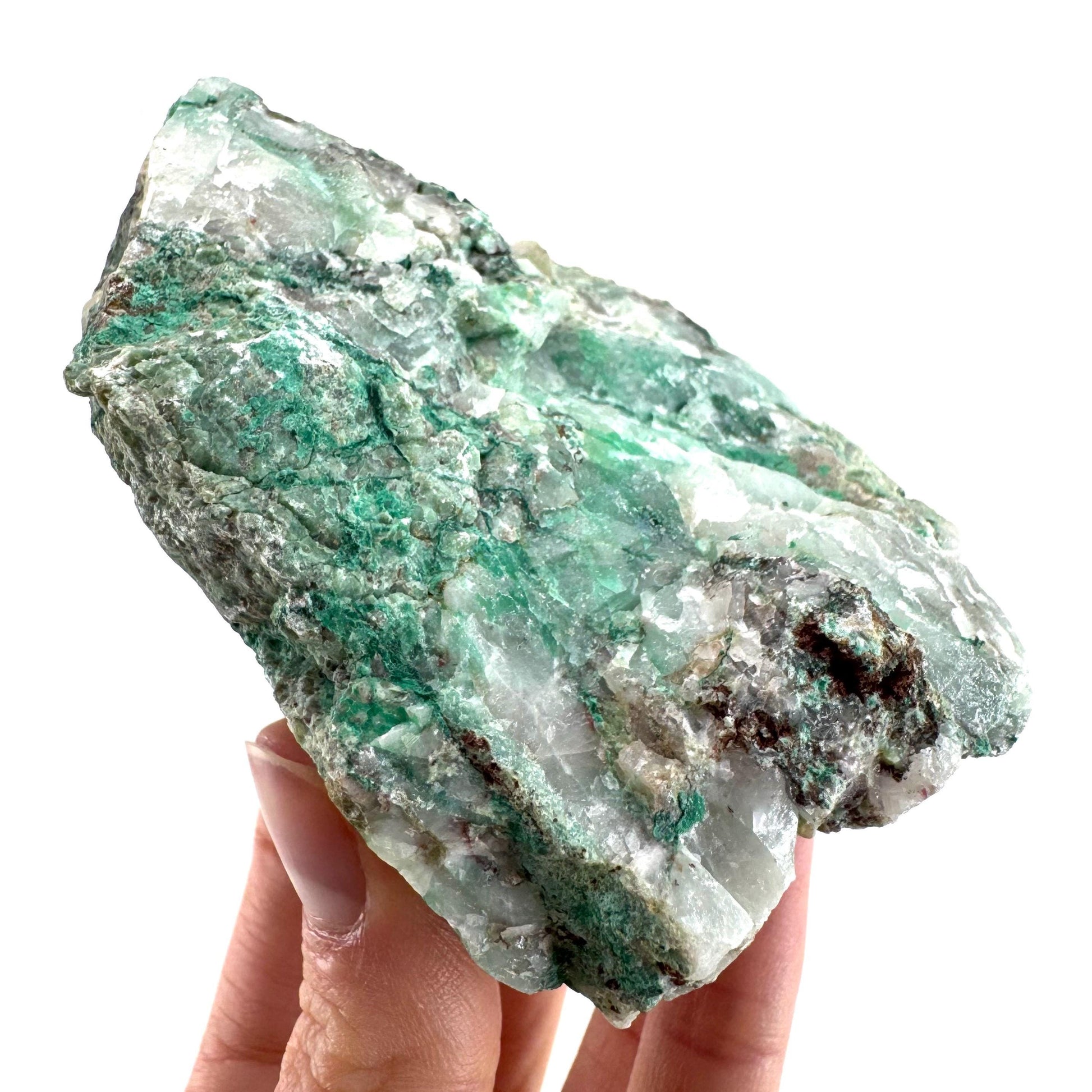 Ajoite in Quartz (South Africa) | raw ajoite, raw crystals, mineral specimen, Ajoite quartz crystal