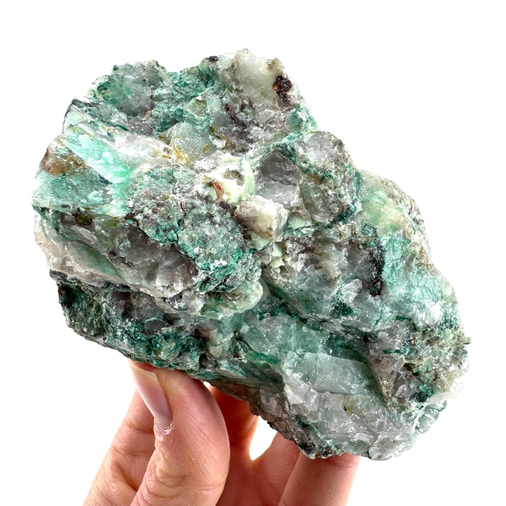Ajoite in Quartz (South Africa) | raw ajoite, raw crystals, mineral specimen, Ajoite quartz crystal