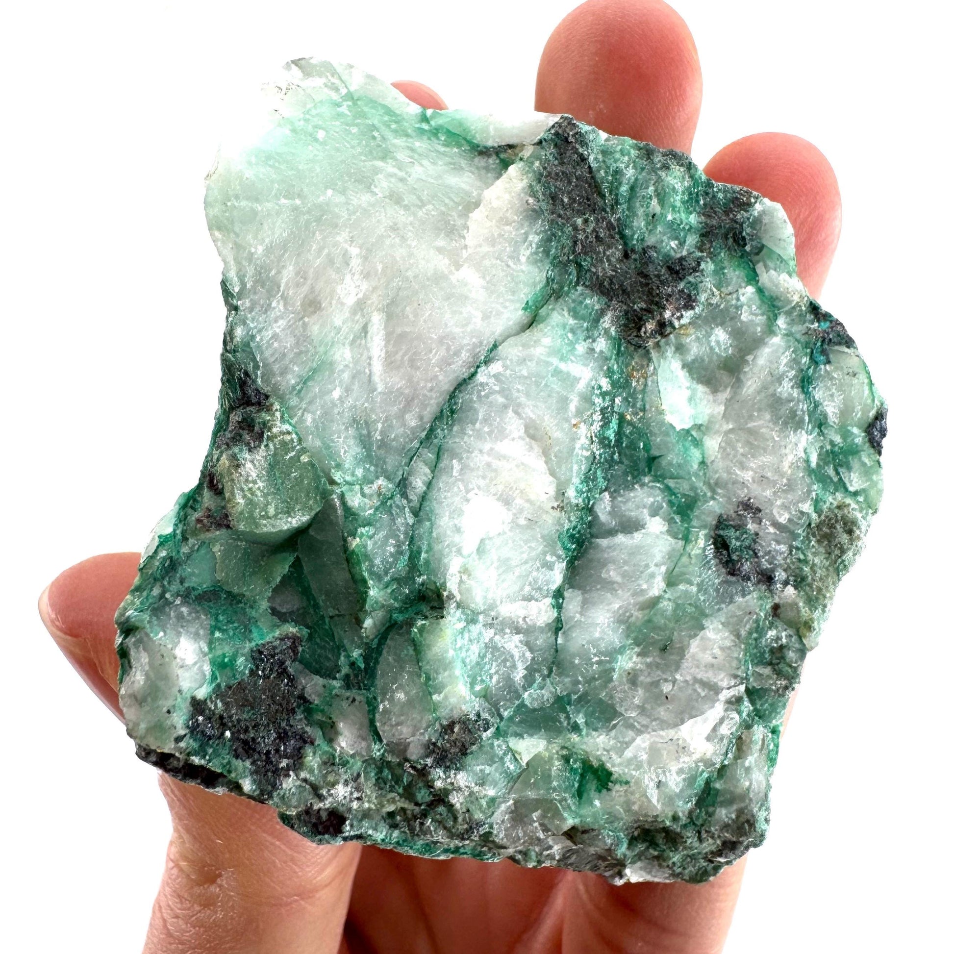 Ajoite in Quartz (South Africa) | raw ajoite, raw crystals, mineral specimen, Ajoite quartz crystal