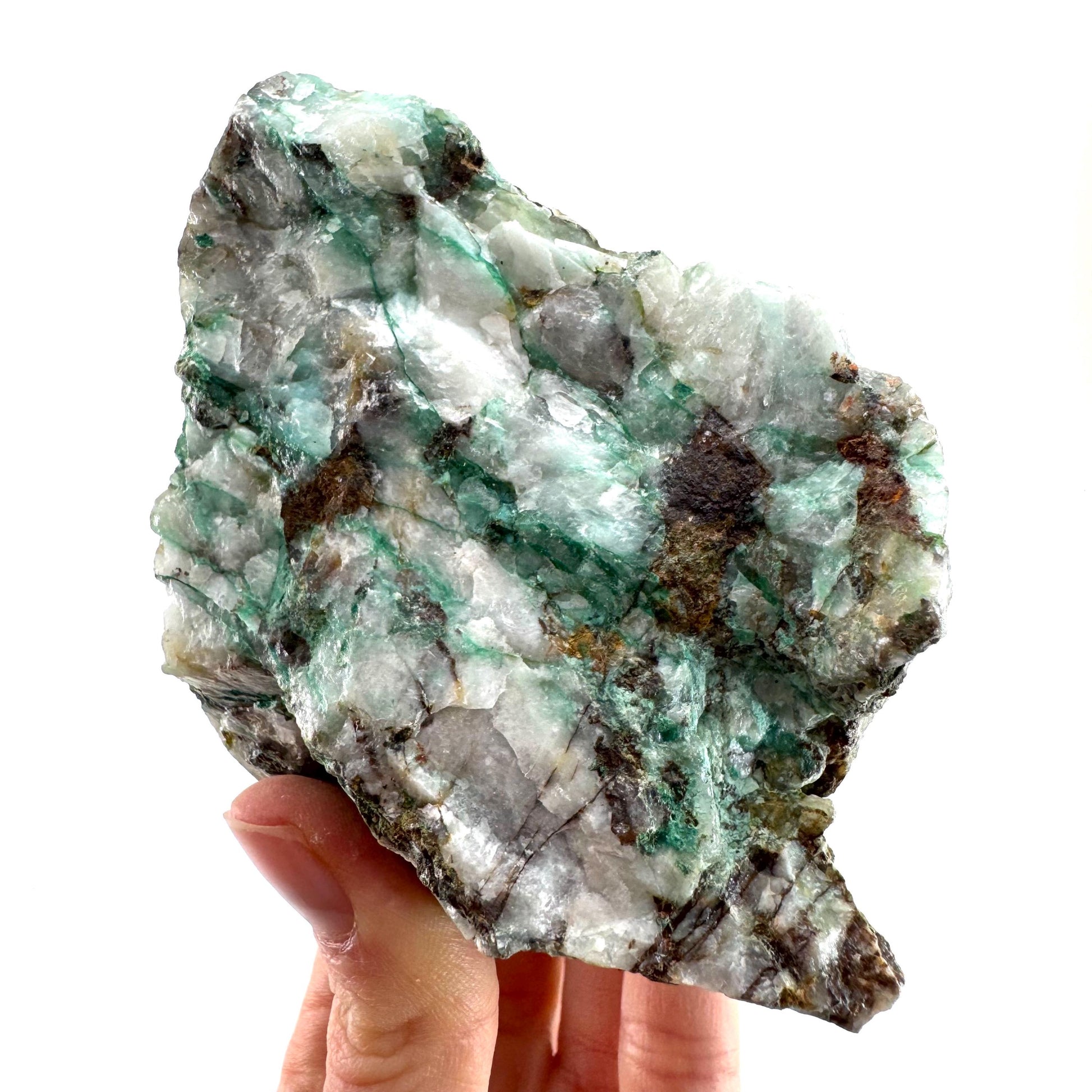 Ajoite in Quartz (South Africa) | raw ajoite, raw crystals, mineral specimen, Ajoite quartz crystal