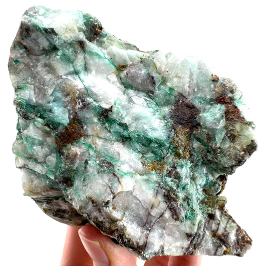 Ajoite in Quartz (South Africa) | raw ajoite, raw crystals, mineral specimen, Ajoite quartz crystal