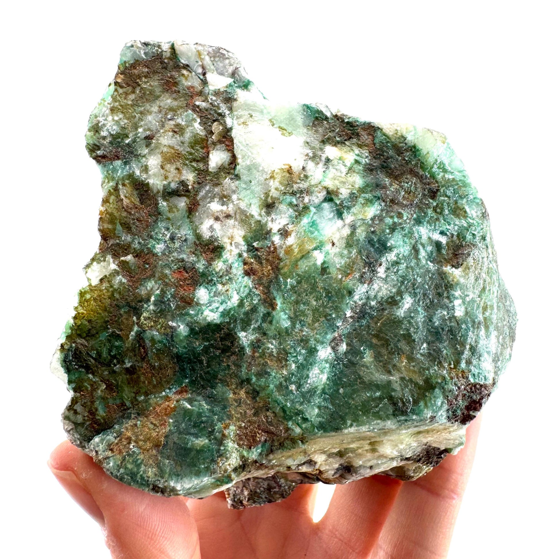 Ajoite in Quartz (South Africa) | raw ajoite, raw crystals, mineral specimen, Ajoite quartz crystal