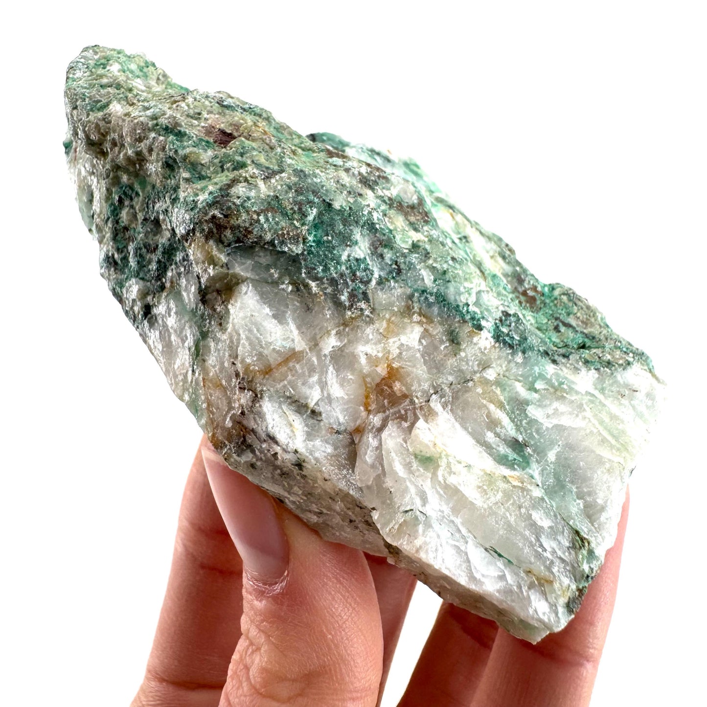 Ajoite in Quartz (South Africa) | raw ajoite, raw crystals, mineral specimen, Ajoite quartz crystal