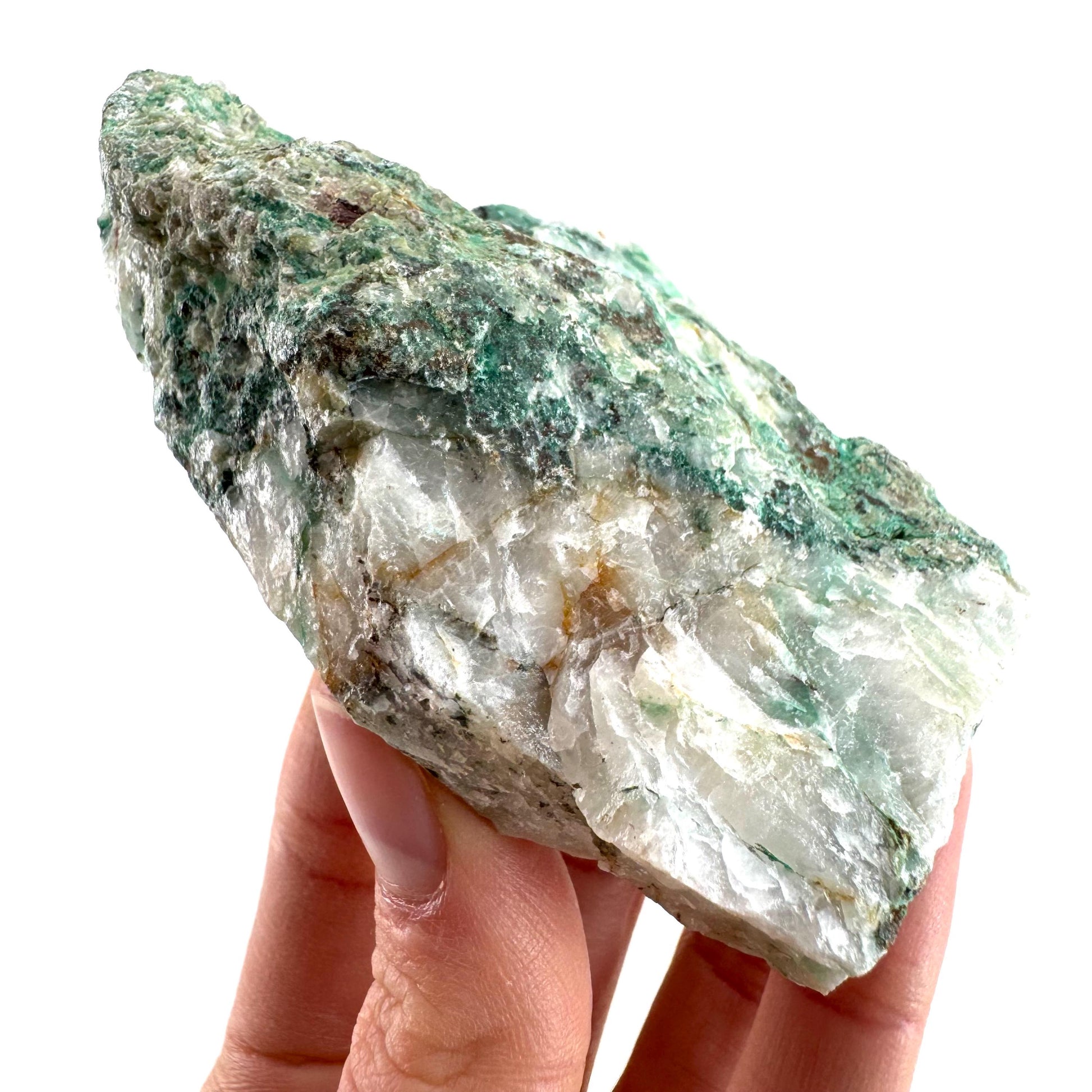 Ajoite in Quartz (South Africa) | raw ajoite, raw crystals, mineral specimen, Ajoite quartz crystal