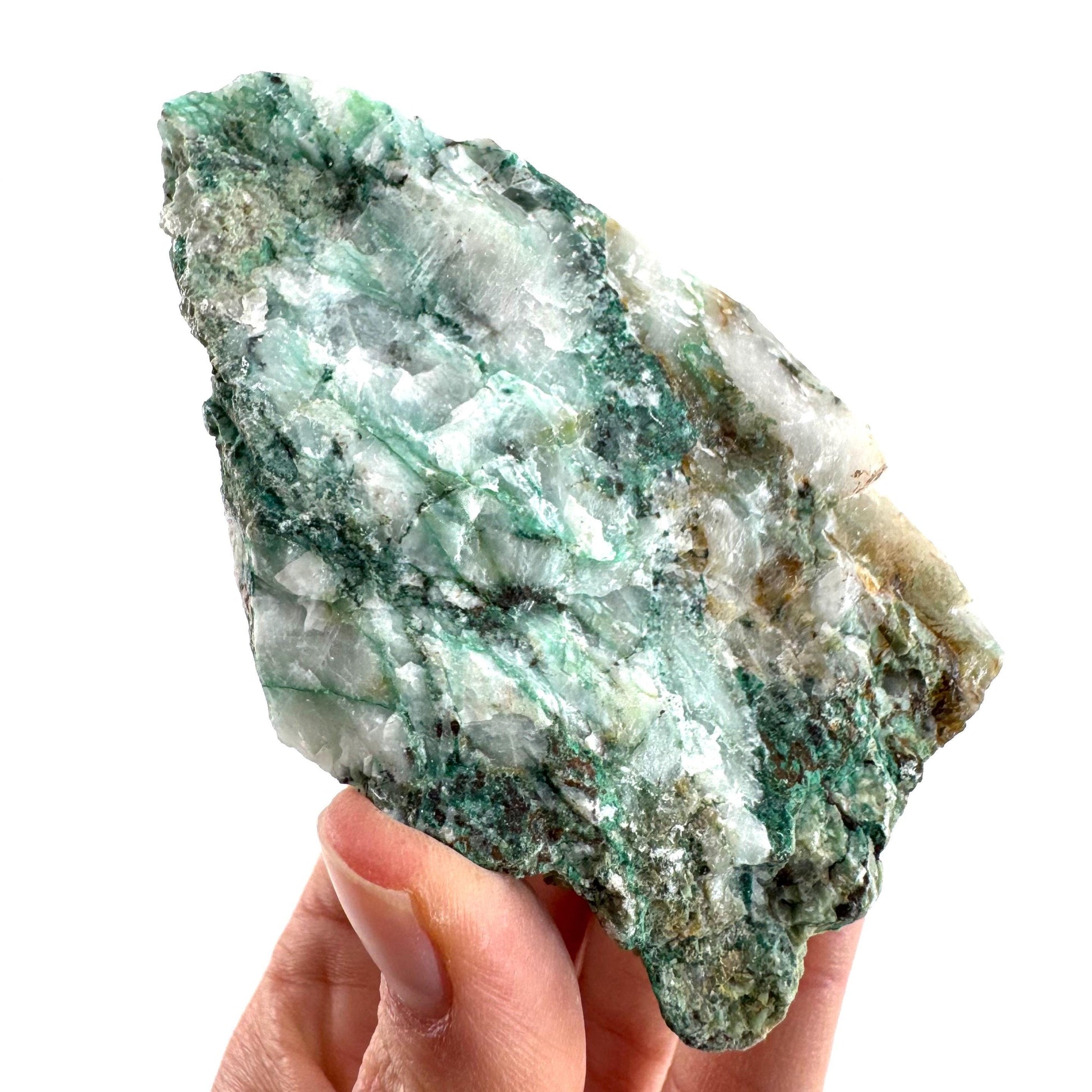 Ajoite in Quartz (South Africa) | raw ajoite, raw crystals, mineral specimen, Ajoite quartz crystal