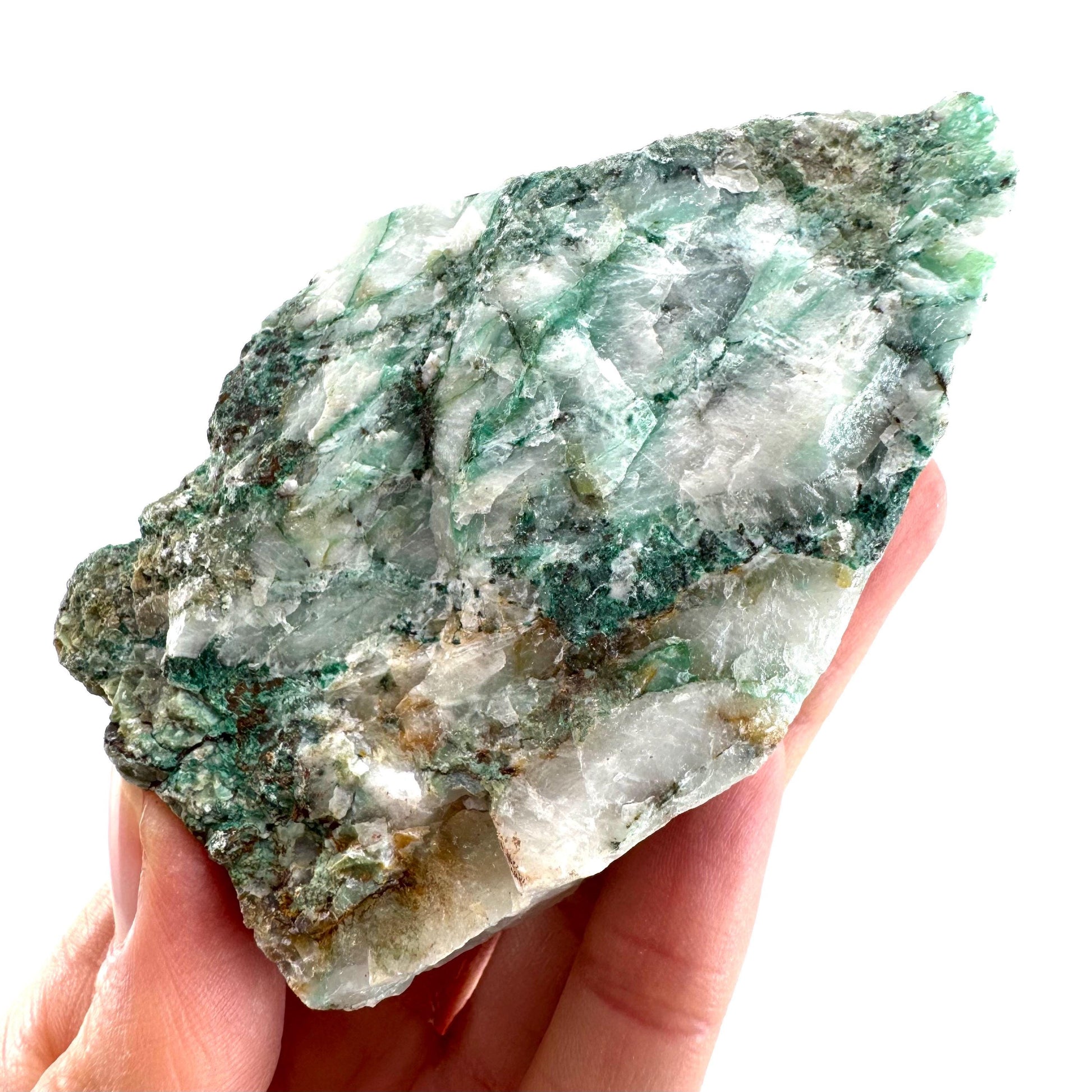 Ajoite in Quartz (South Africa) | raw ajoite, raw crystals, mineral specimen, Ajoite quartz crystal