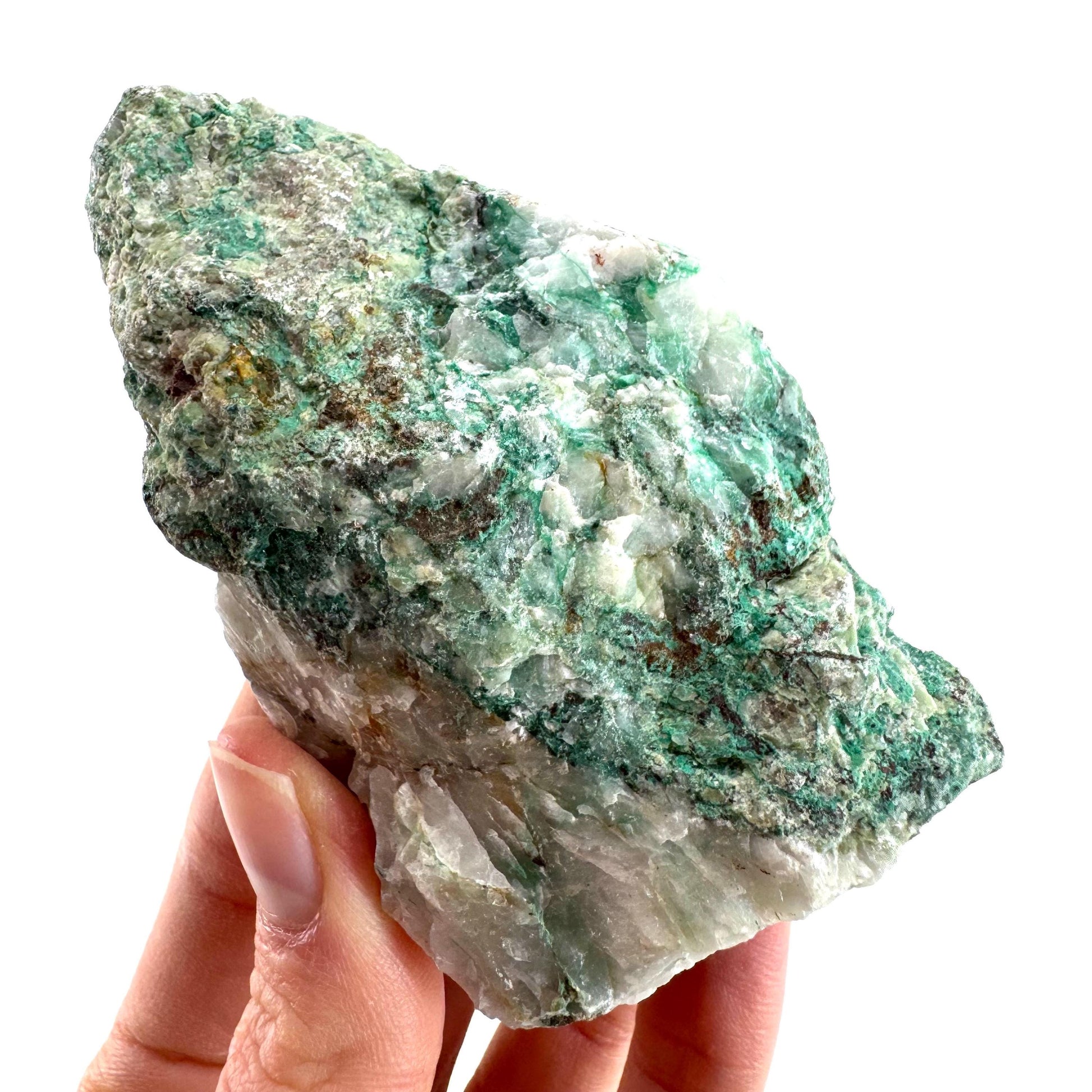 Ajoite in Quartz (South Africa) | raw ajoite, raw crystals, mineral specimen, Ajoite quartz crystal