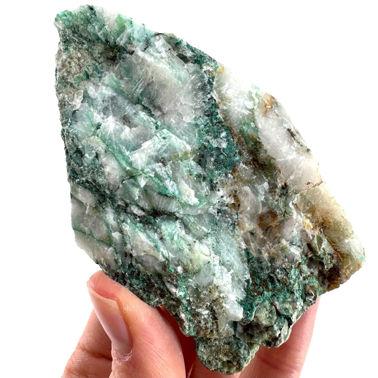 Ajoite in Quartz (South Africa) | raw ajoite, raw crystals, mineral specimen, Ajoite quartz crystal