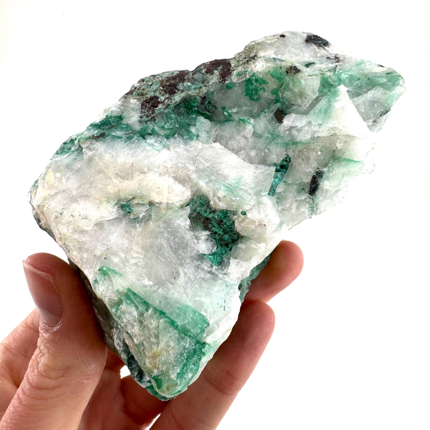 Ajoite in Quartz (South Africa) | raw ajoite, raw crystals, mineral specimen, Ajoite quartz crystal