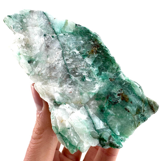 Ajoite in Quartz (South Africa) | raw ajoite, raw crystals, mineral specimen, Ajoite quartz crystal