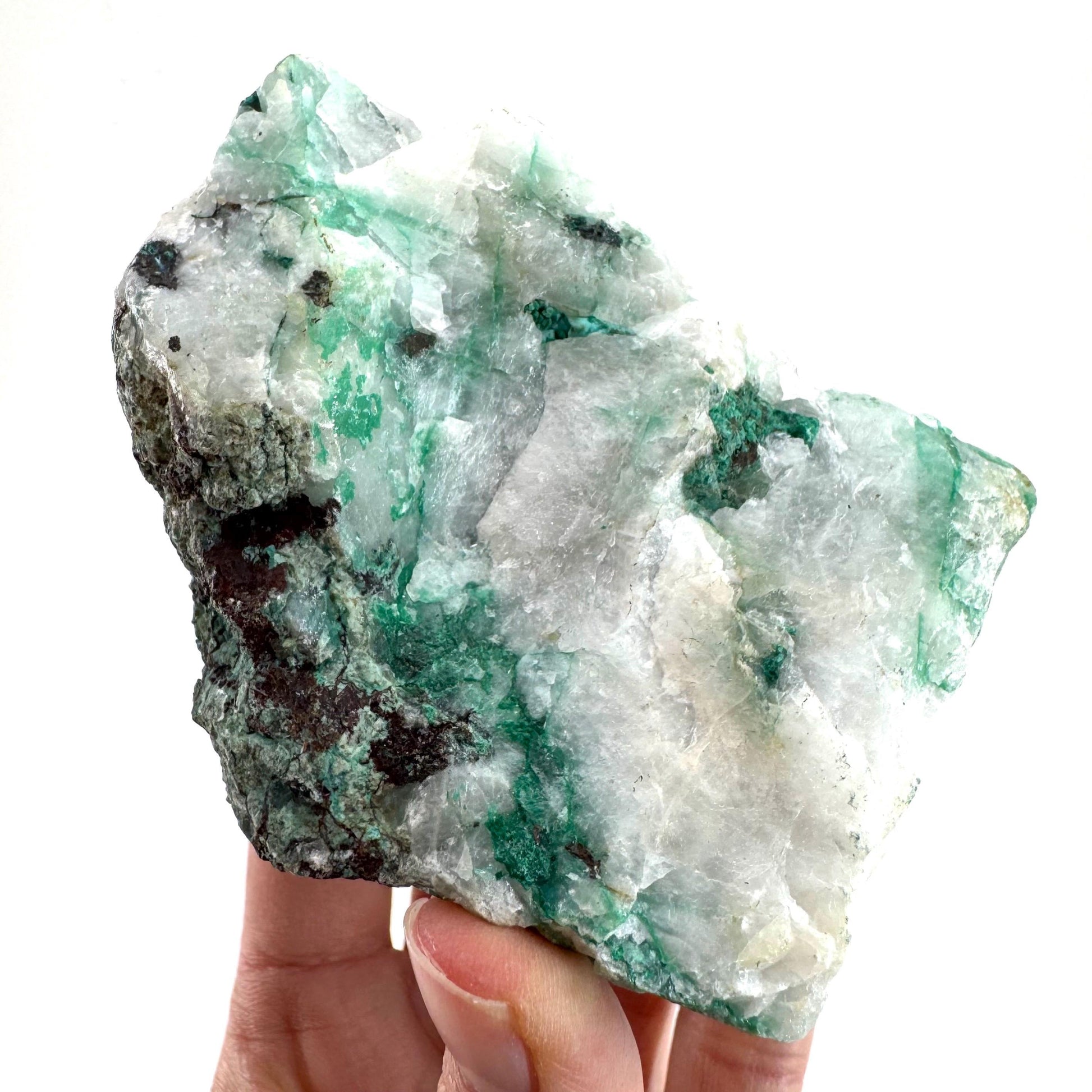 Ajoite in Quartz (South Africa) | raw ajoite, raw crystals, mineral specimen, Ajoite quartz crystal