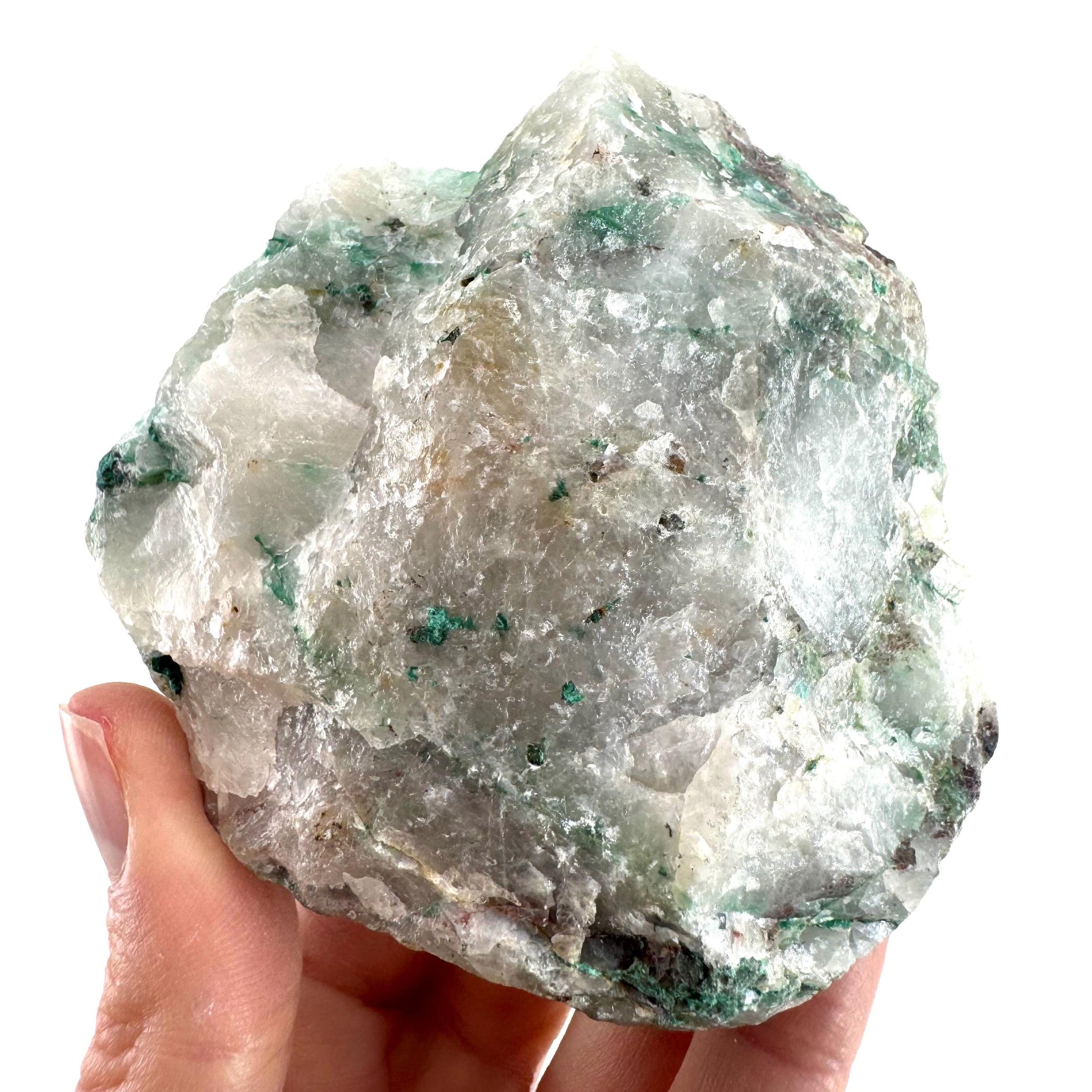 Ajoite in Quartz (South Africa) | raw ajoite, raw crystals, mineral specimen, Ajoite quartz crystal