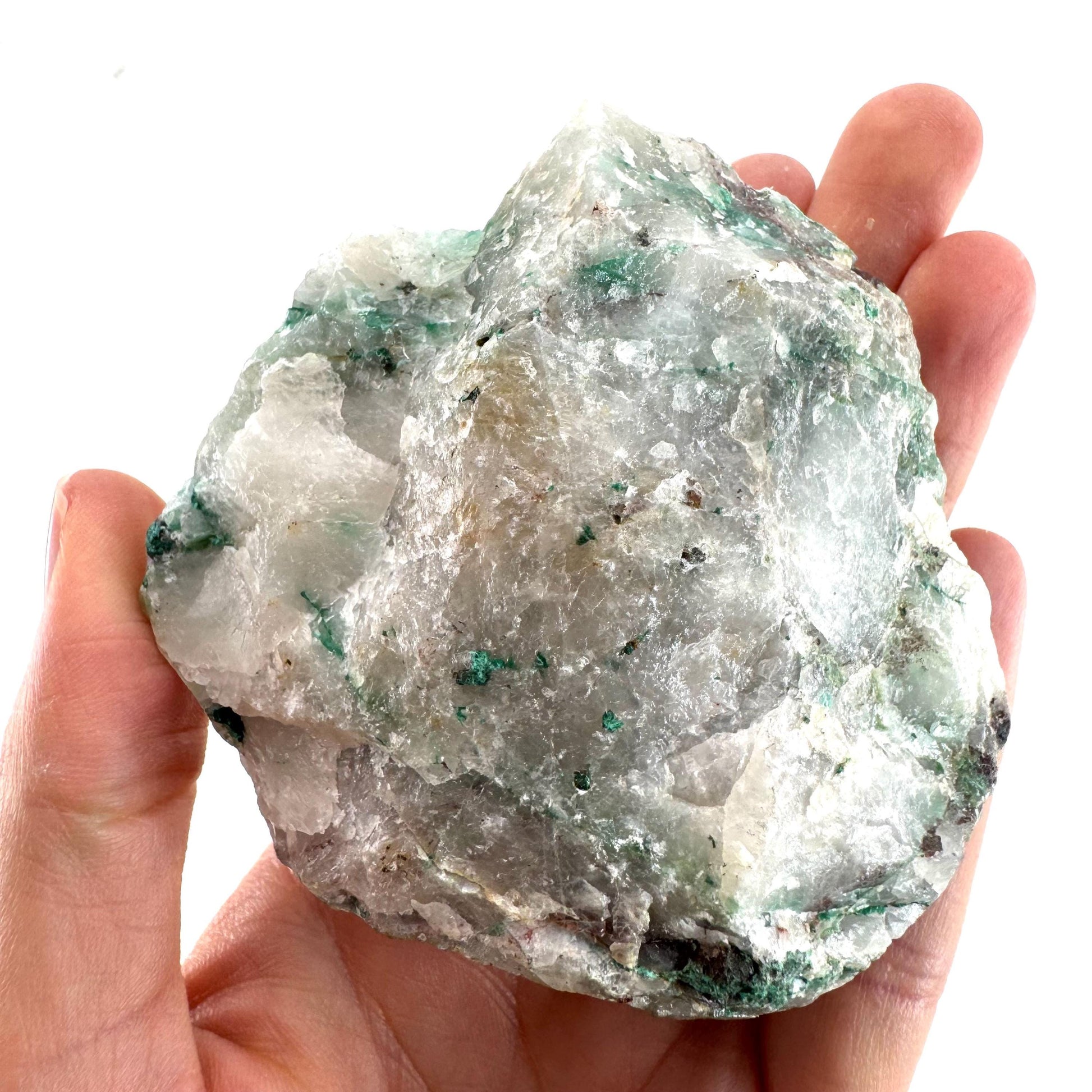 Ajoite in Quartz (South Africa) | raw ajoite, raw crystals, mineral specimen, Ajoite quartz crystal