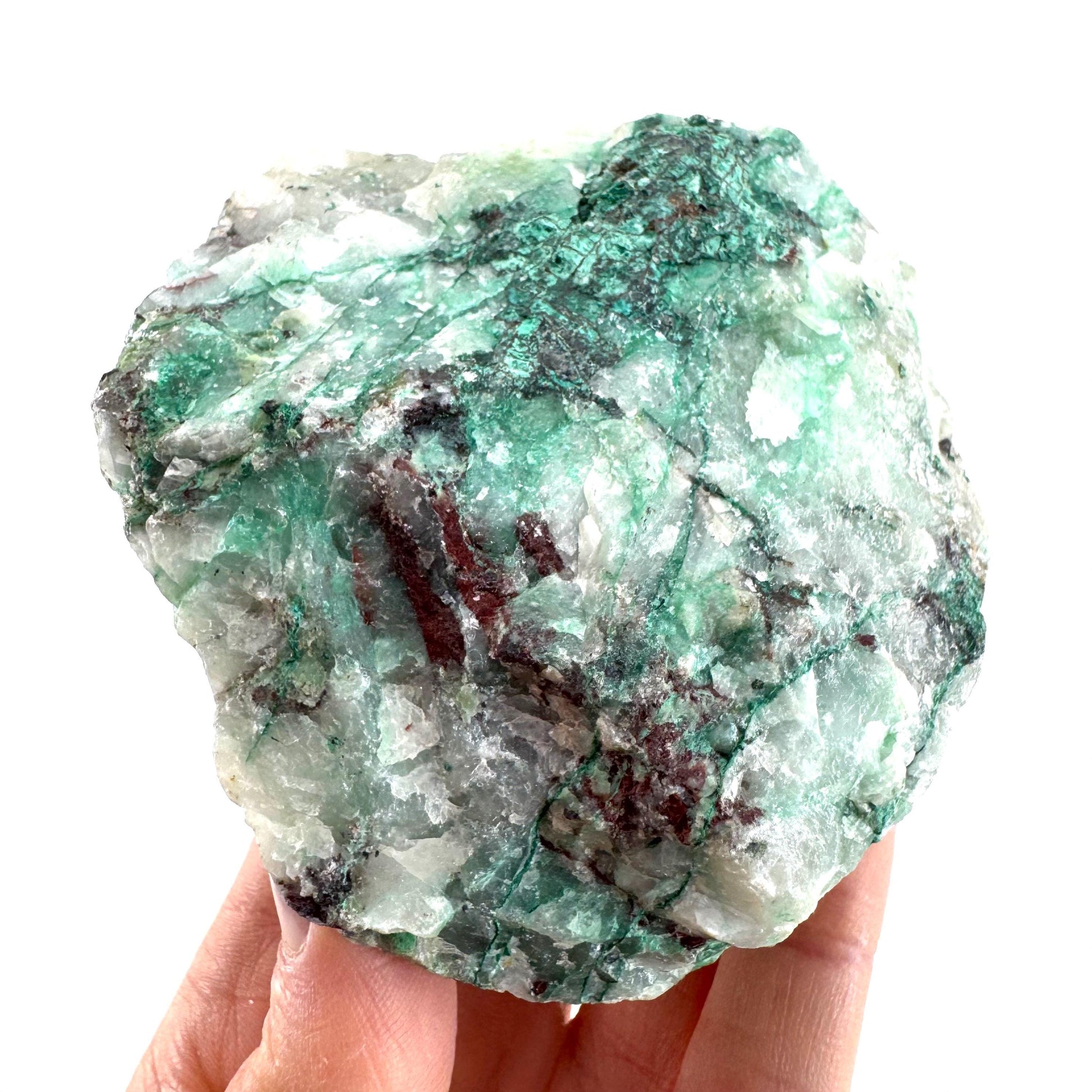 Ajoite in Quartz (South Africa) | raw ajoite, raw crystals, mineral specimen, Ajoite quartz crystal