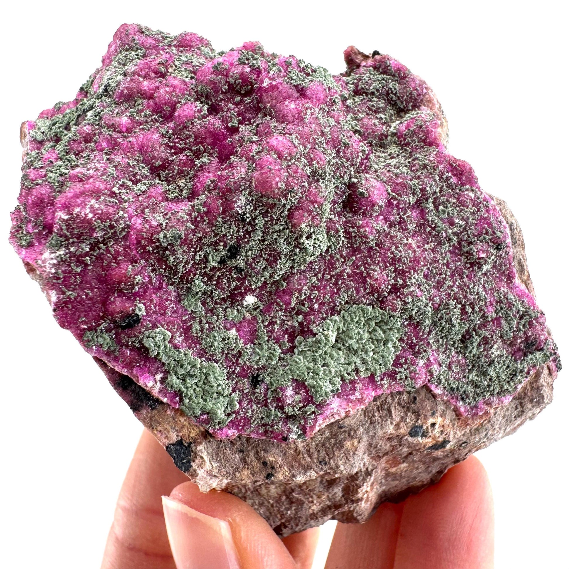 Cobaltoan Calcite w/ Kolwezite (DR Congo) | cobalto calcite crystal, mineral specimen