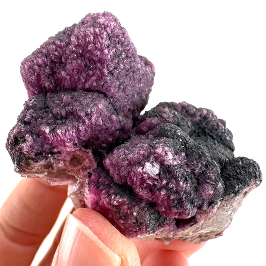 Cobaltoan Calcite w/ Heterogenite (DR Congo) | cobalto calcite crystal, mineral specimen
