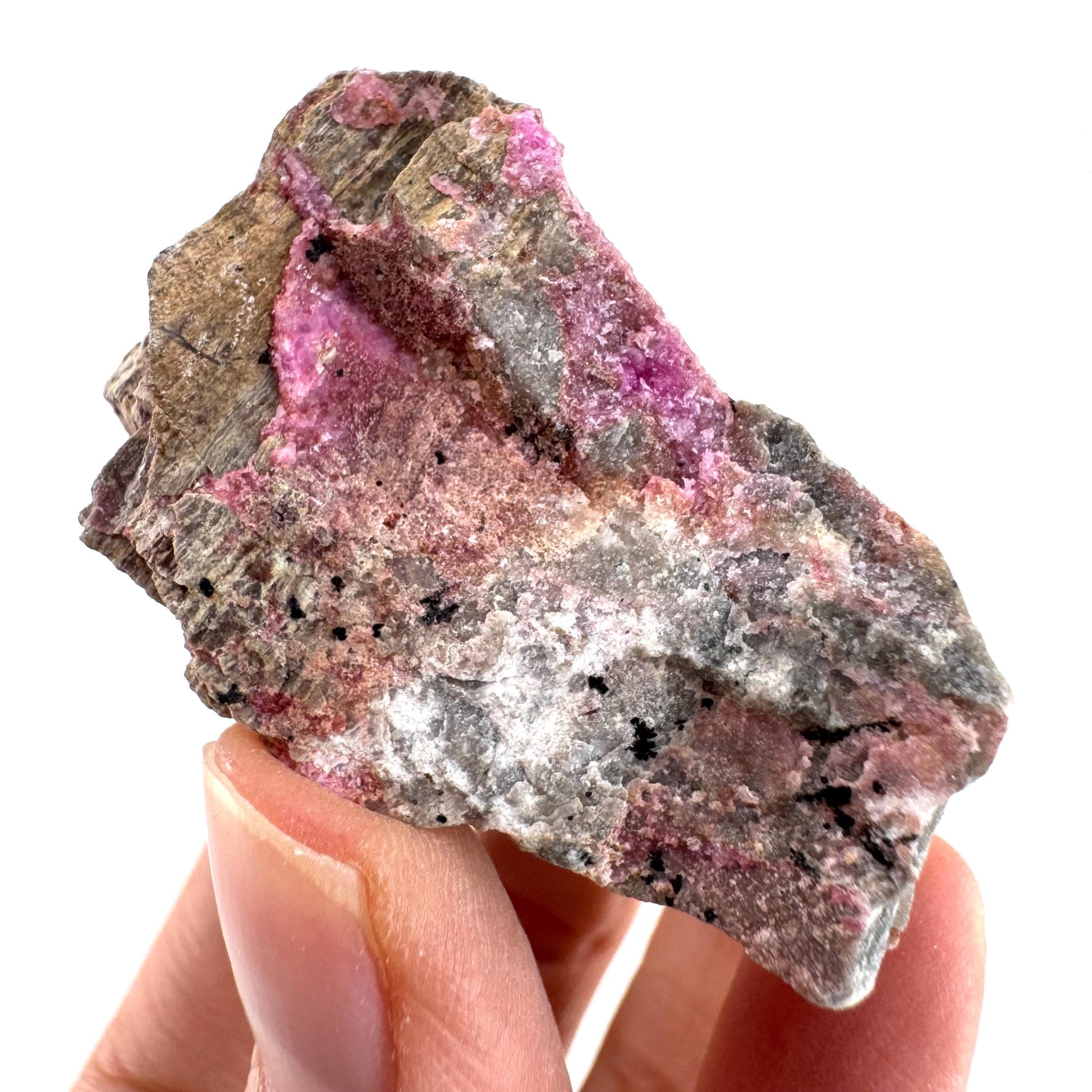 Cobaltoan Calcite (DR Congo) | cobalto calcite crystal, pink calcite, mineral specimen