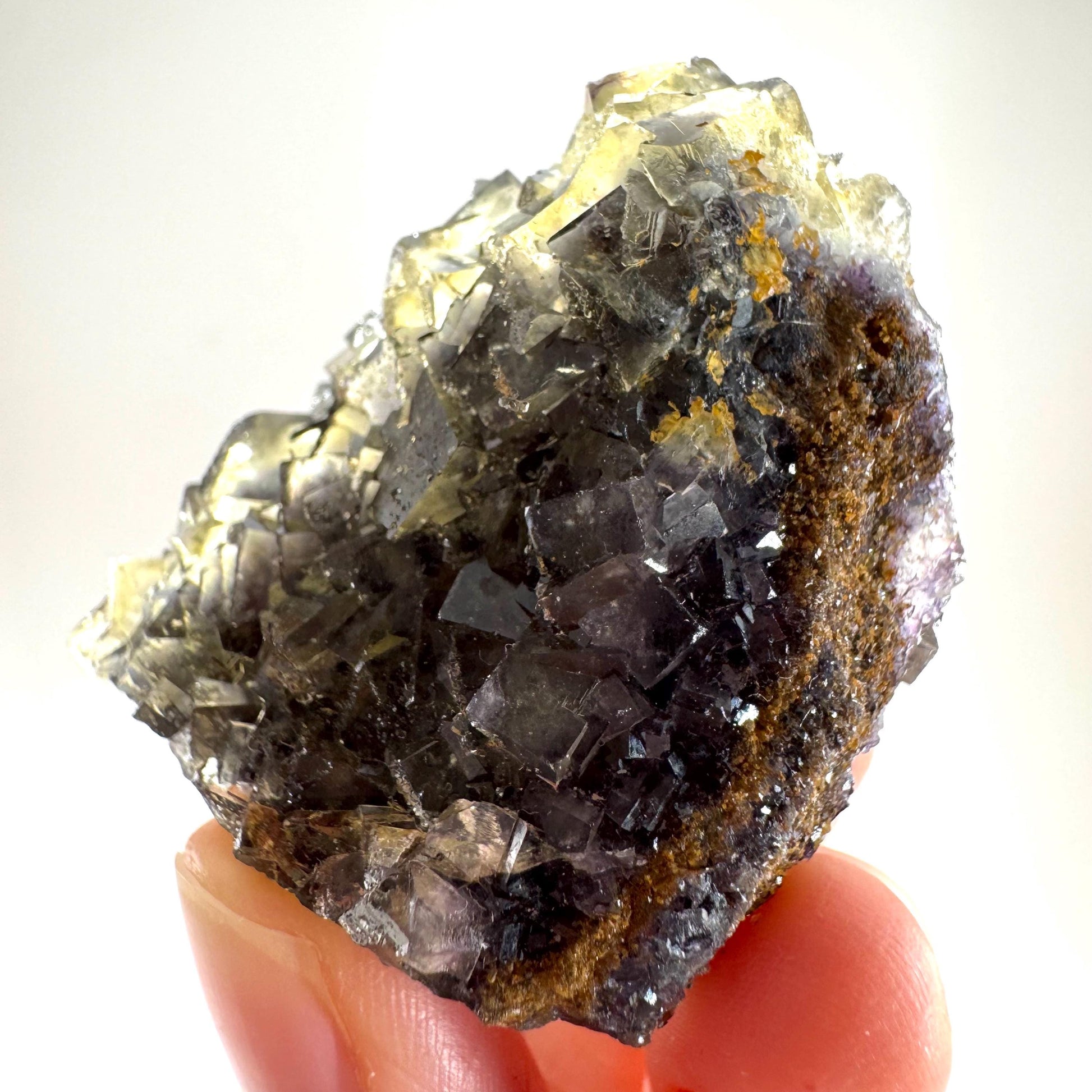 Okorusu Fluorite (Namibia) | “Honey Pocket” fluorite cluster, yellow fluorite crystal, mineral specimen
