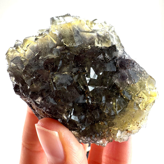 Okorusu Fluorite (Namibia) | “Honey Pocket” fluorite cluster, yellow fluorite crystal, mineral specimen