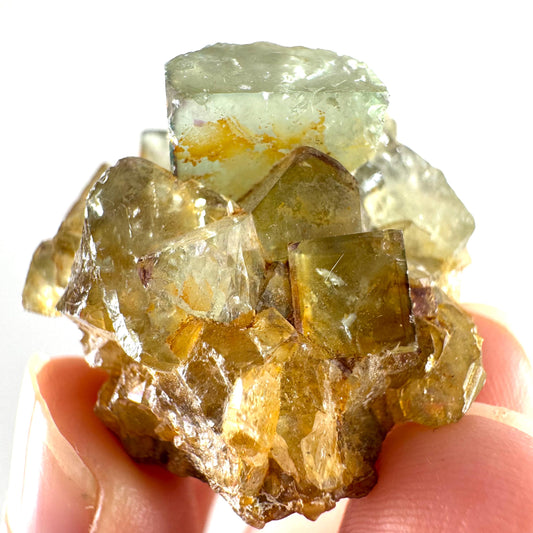 Okorusu Fluorite (Namibia) | green fluorite cluster, raw fluorite crystal, mineral specimen