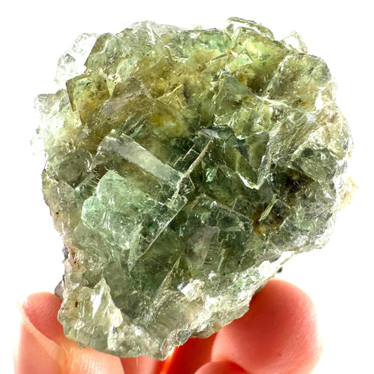 Okorusu Fluorite (Namibia) | green fluorite cluster, raw fluorite crystal, mineral specimen