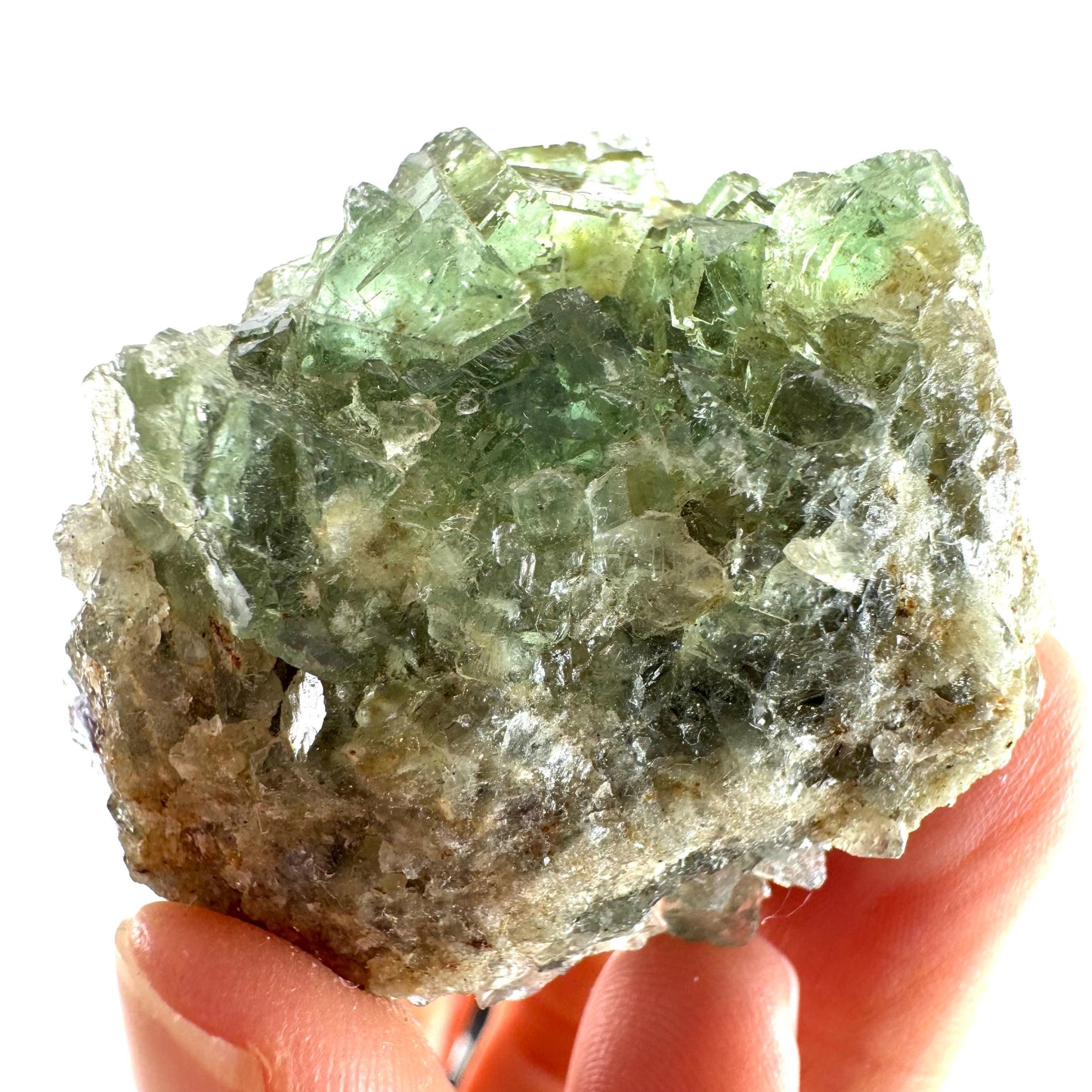 Okorusu Fluorite (Namibia) | green fluorite cluster, raw fluorite crystal, mineral specimen