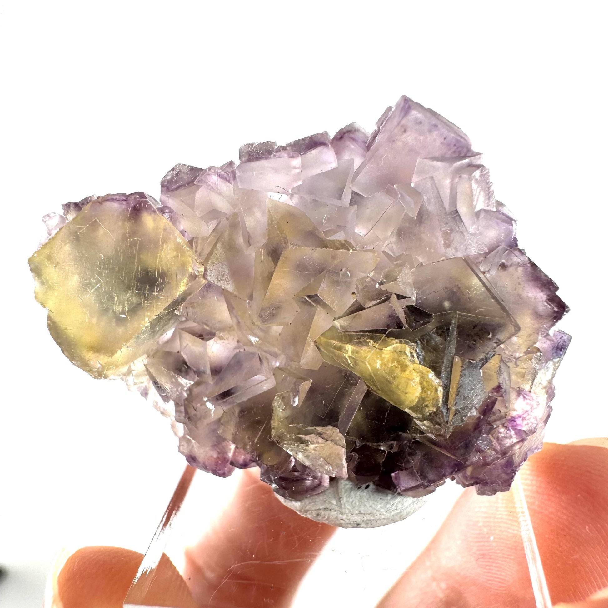 Okorusu Fluorite (Namibia) | “Honey Pocket” fluorite cluster, yellow fluorite crystal, mineral specimen