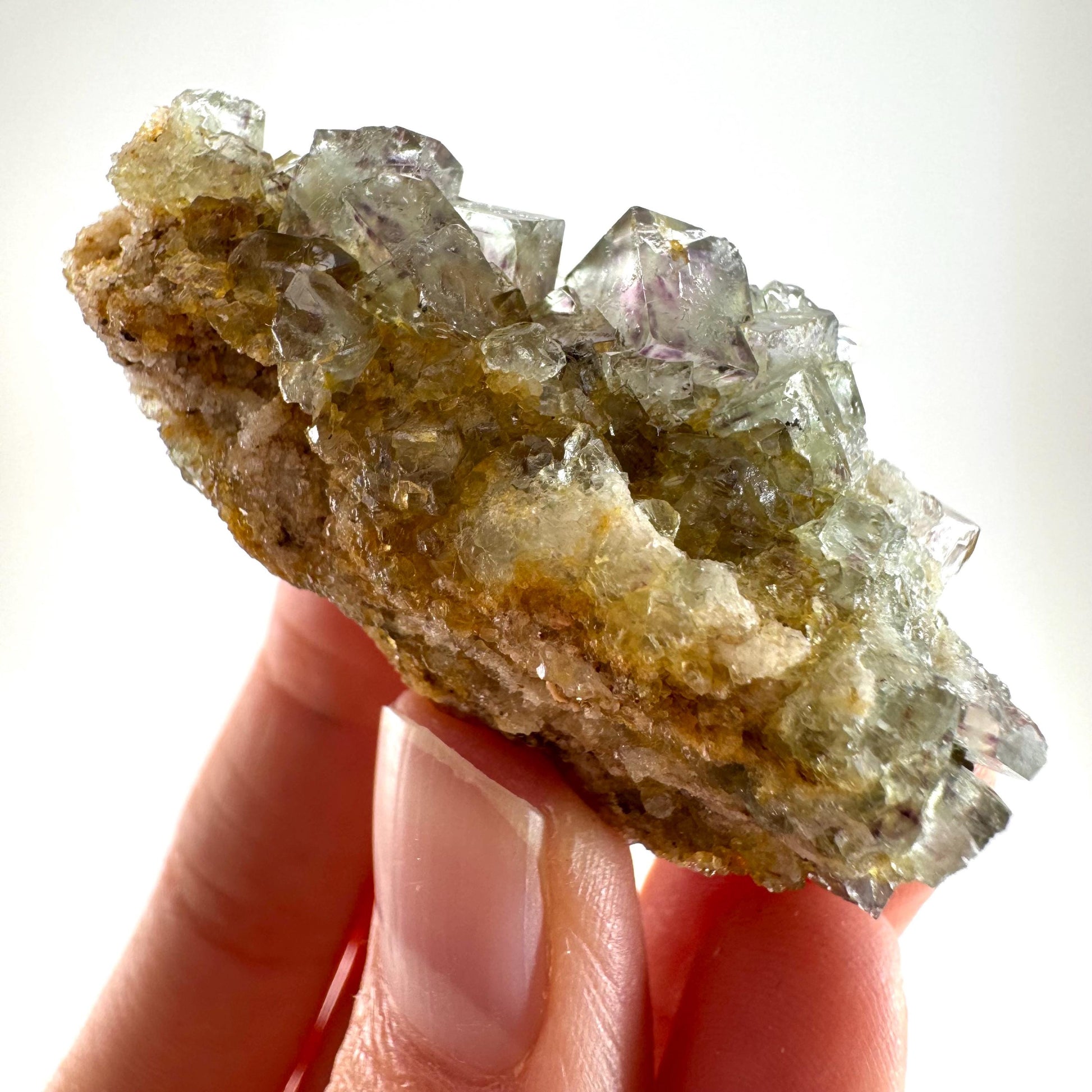 Okorusu Fluorite (Namibia) | green fluorite cluster, raw fluorite crystal, mineral specimen