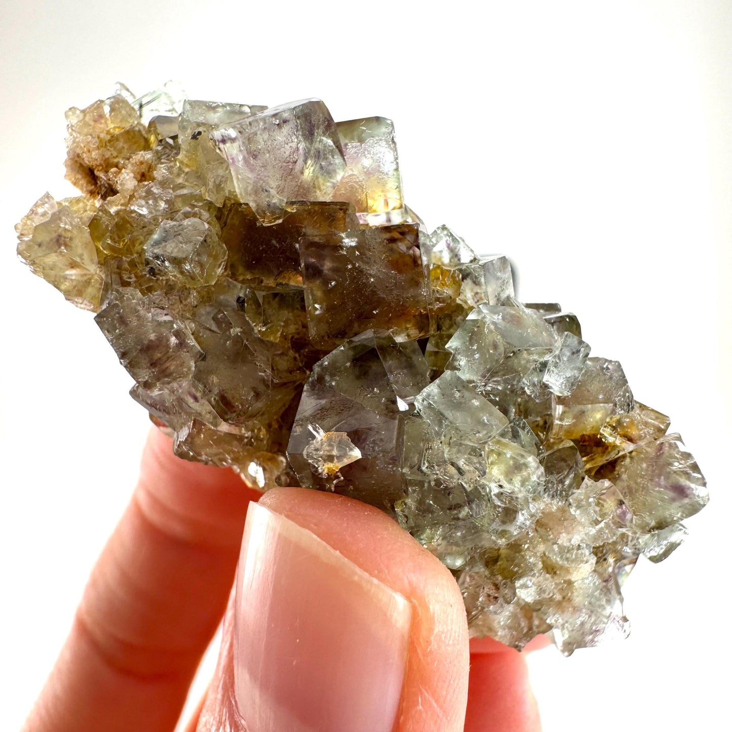 Okorusu Fluorite (Namibia) | green fluorite cluster, raw fluorite crystal, mineral specimen