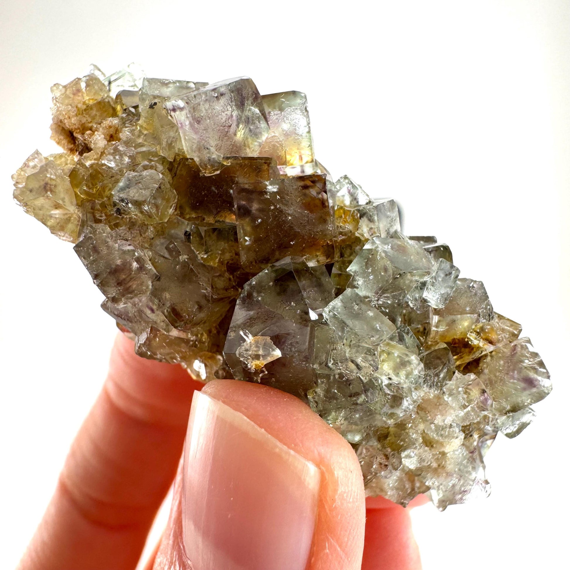 Okorusu Fluorite (Namibia) | green fluorite cluster, raw fluorite crystal, mineral specimen