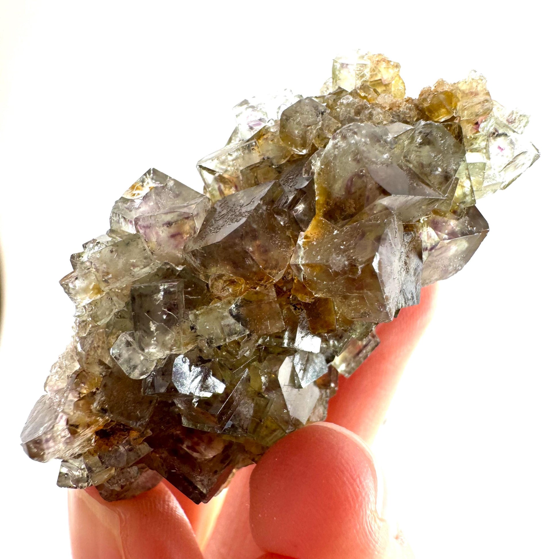 Okorusu Fluorite (Namibia) | green fluorite cluster, raw fluorite crystal, mineral specimen