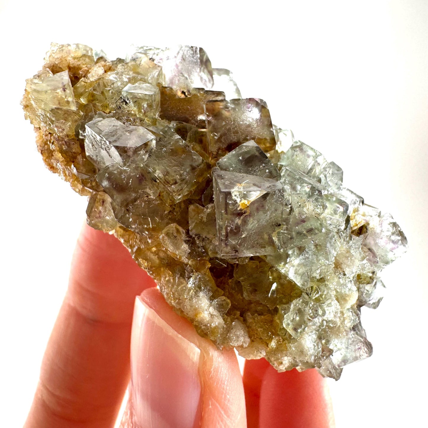 Okorusu Fluorite (Namibia) | green fluorite cluster, raw fluorite crystal, mineral specimen