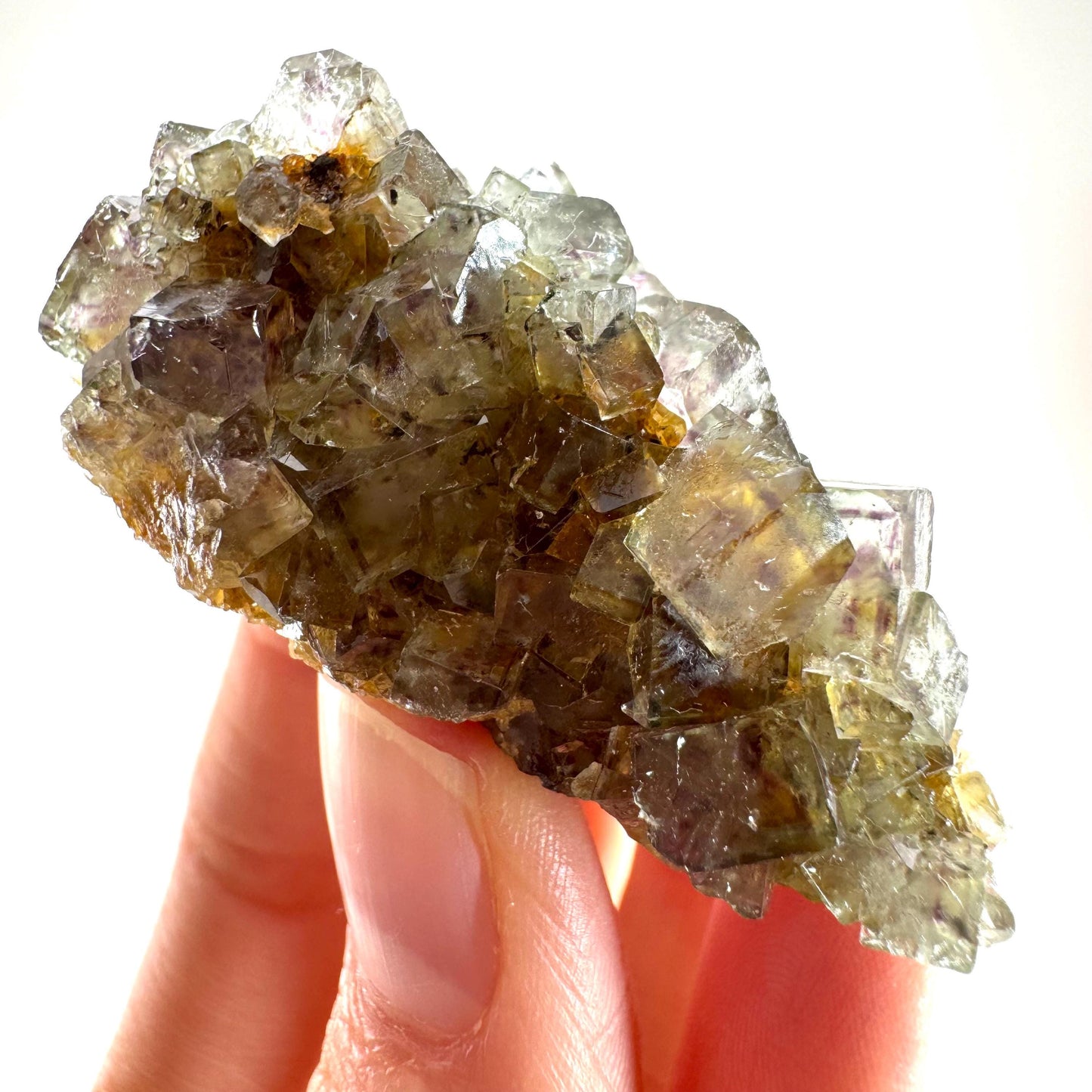 Okorusu Fluorite (Namibia) | green fluorite cluster, raw fluorite crystal, mineral specimen