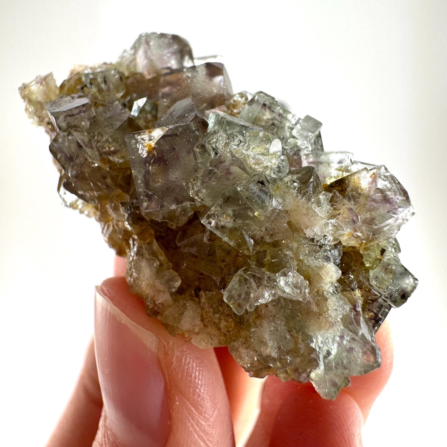 Okorusu Fluorite (Namibia) | green fluorite cluster, raw fluorite crystal, mineral specimen