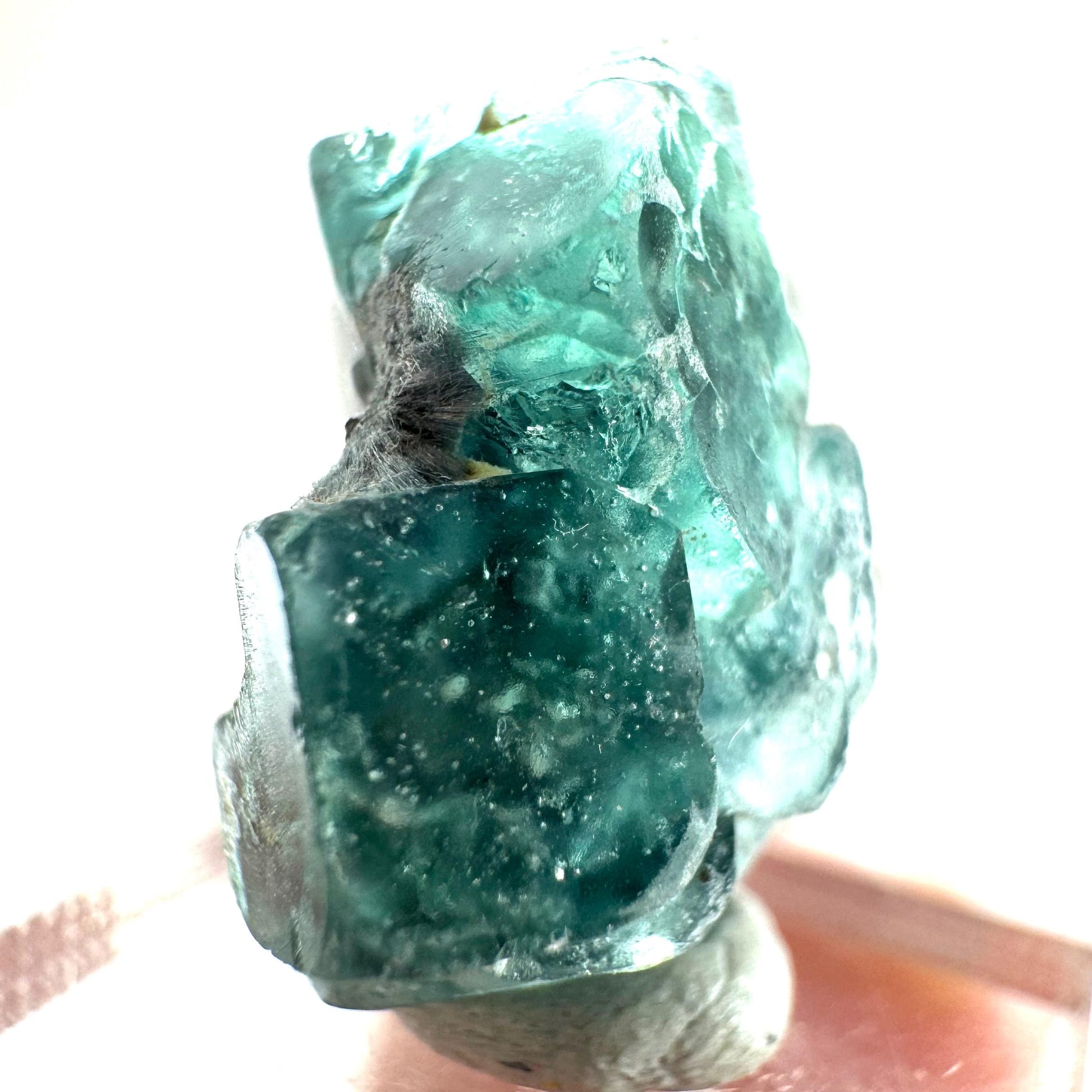 Okorusu Fluorite (Namibia) | green-blue fluorite cluster, raw fluorite crystal, mineral specimen