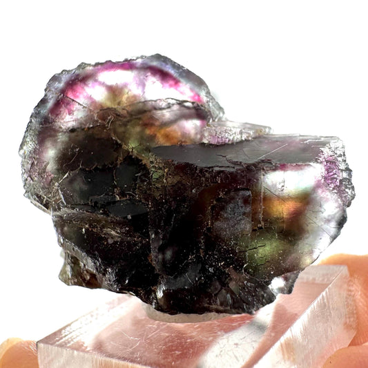 Okorusu Fluorite (Namibia) | purple fluorite cluster, raw fluorite crystal, mineral specimen