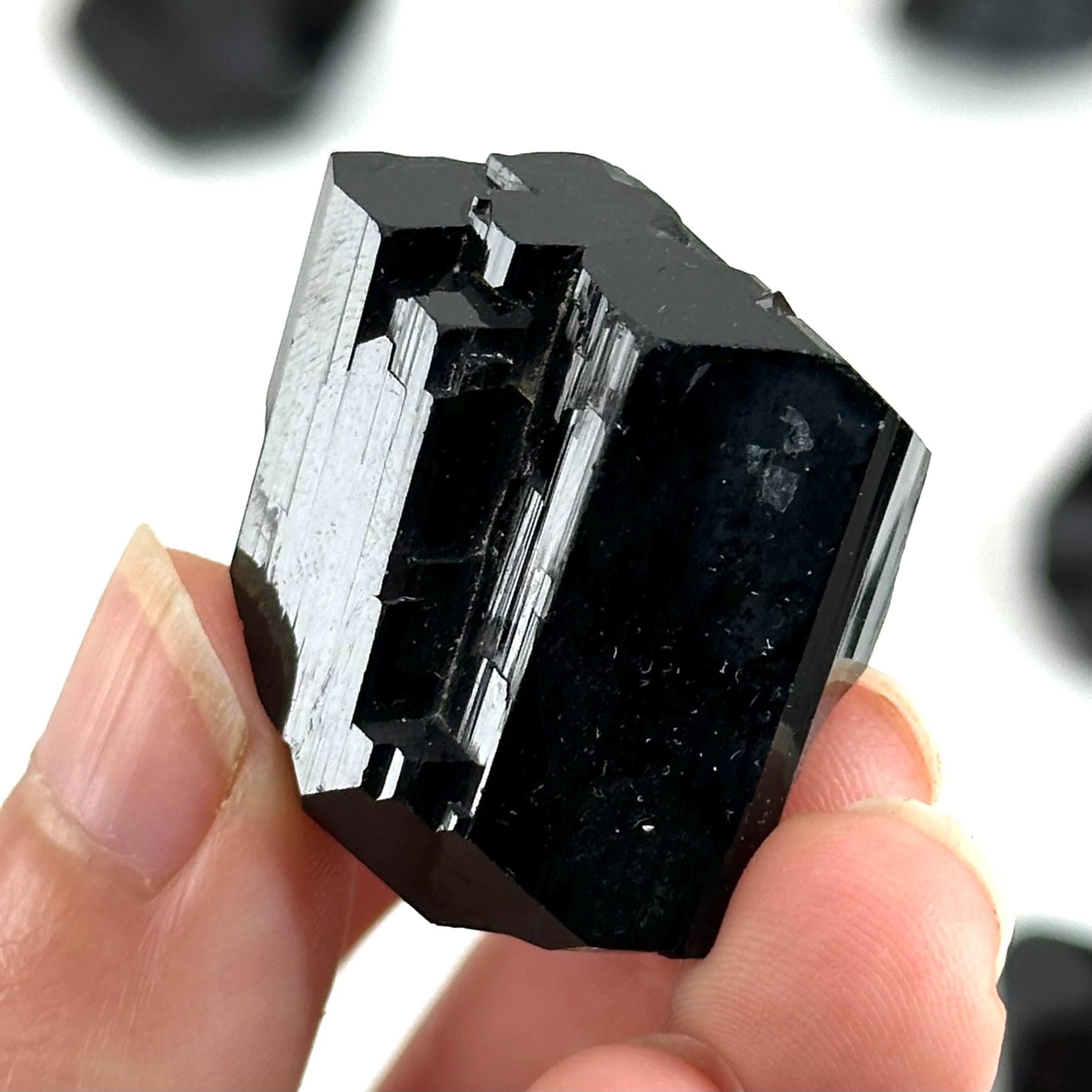Black Tourmaline Crystal | black tourmaline stone, raw tourmaline crystal, protection stones, raw black tourmaline