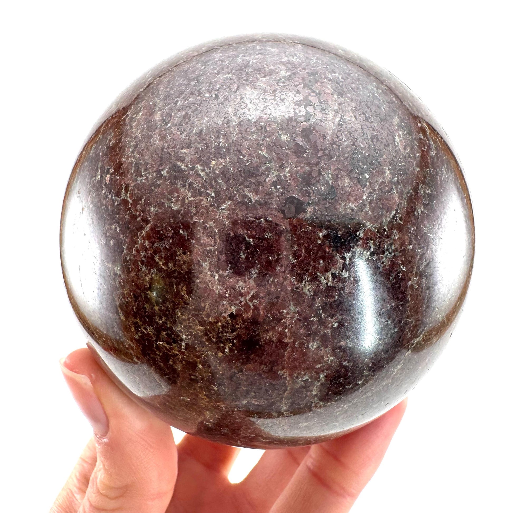 XL Garnet Sphere | red garnet, crystal ball, crystal orb, root chakra, polished garnet